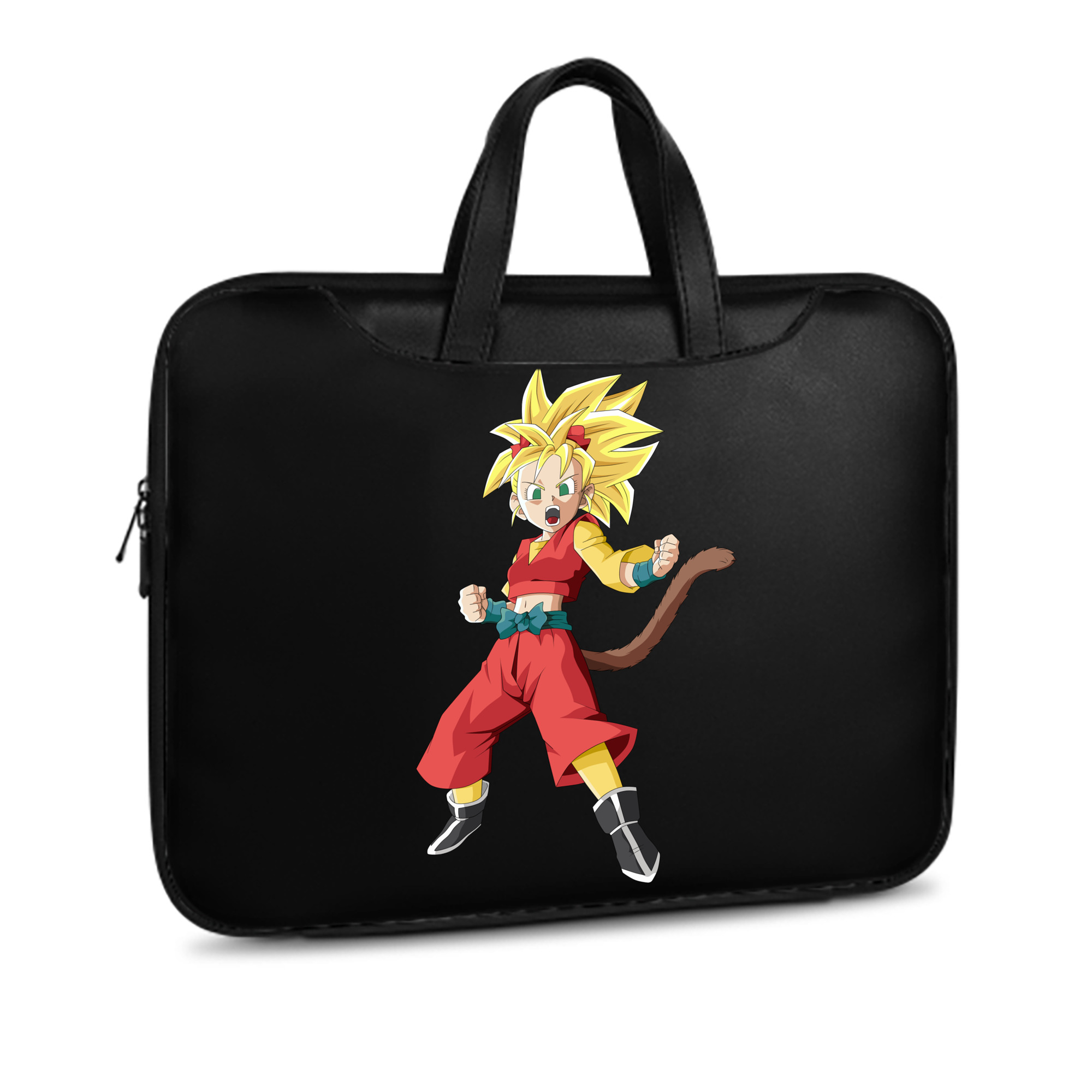 （画像用） ドラゴンボール カリフラ DRAGON BALL Caulifla レザーラップトップバッグ　ノートパソコンケース