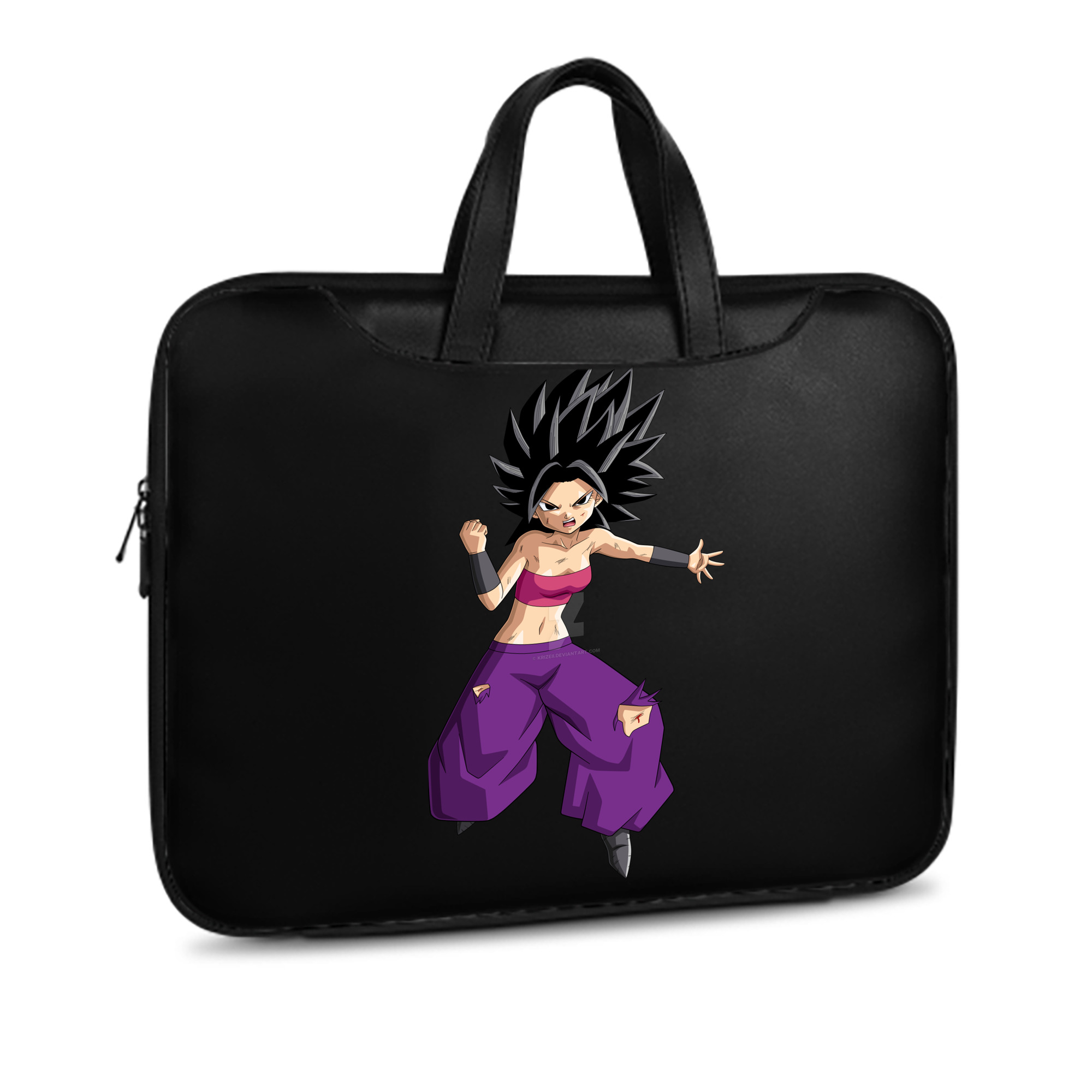 （画像用） ドラゴンボール カリフラ DRAGON BALL Caulifla レザーラップトップバッグ　ノートパソコンケース