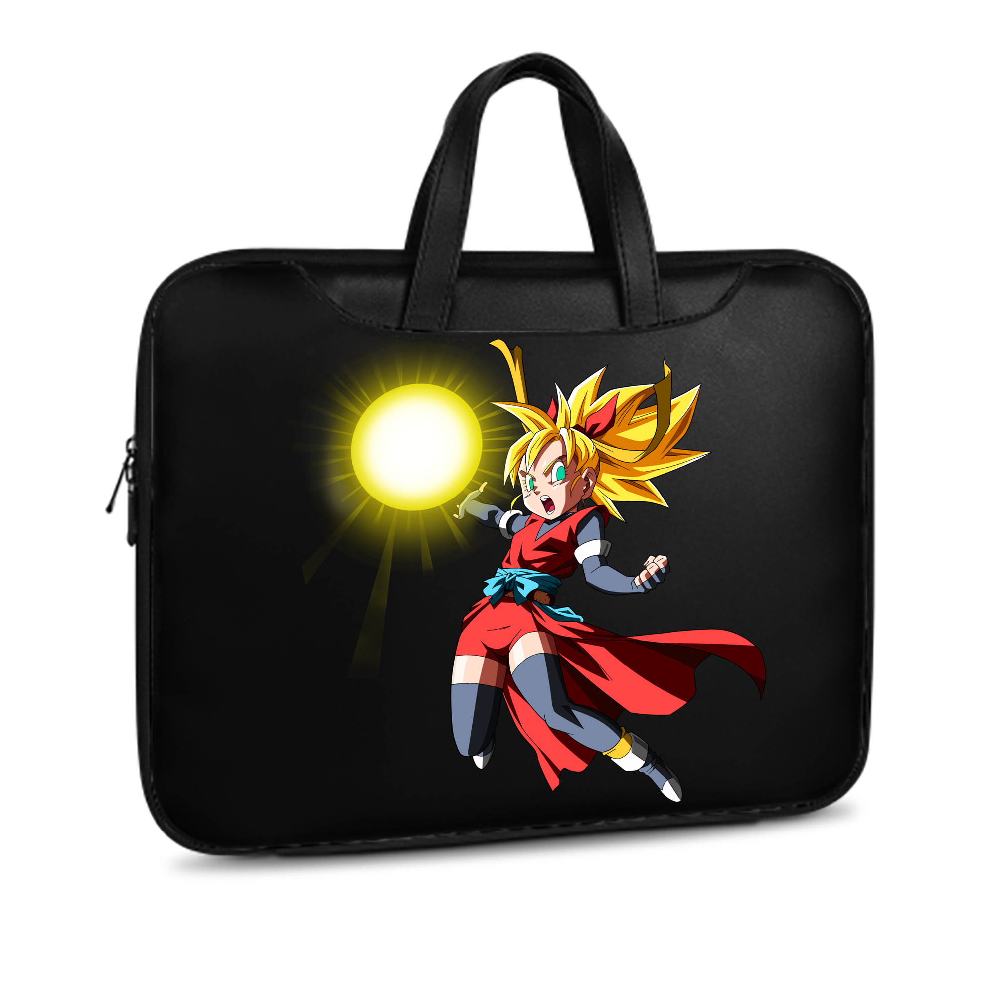 （画像用） ドラゴンボール カリフラ DRAGON BALL Caulifla レザーラップトップバッグ　ノートパソコンケース