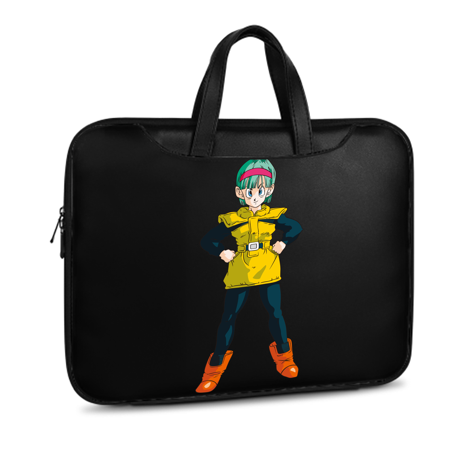 （画像用） ドラゴンボール ブルマ DRAGON BALL Bulma レザーラップトップバッグ　ノートパソコンケース