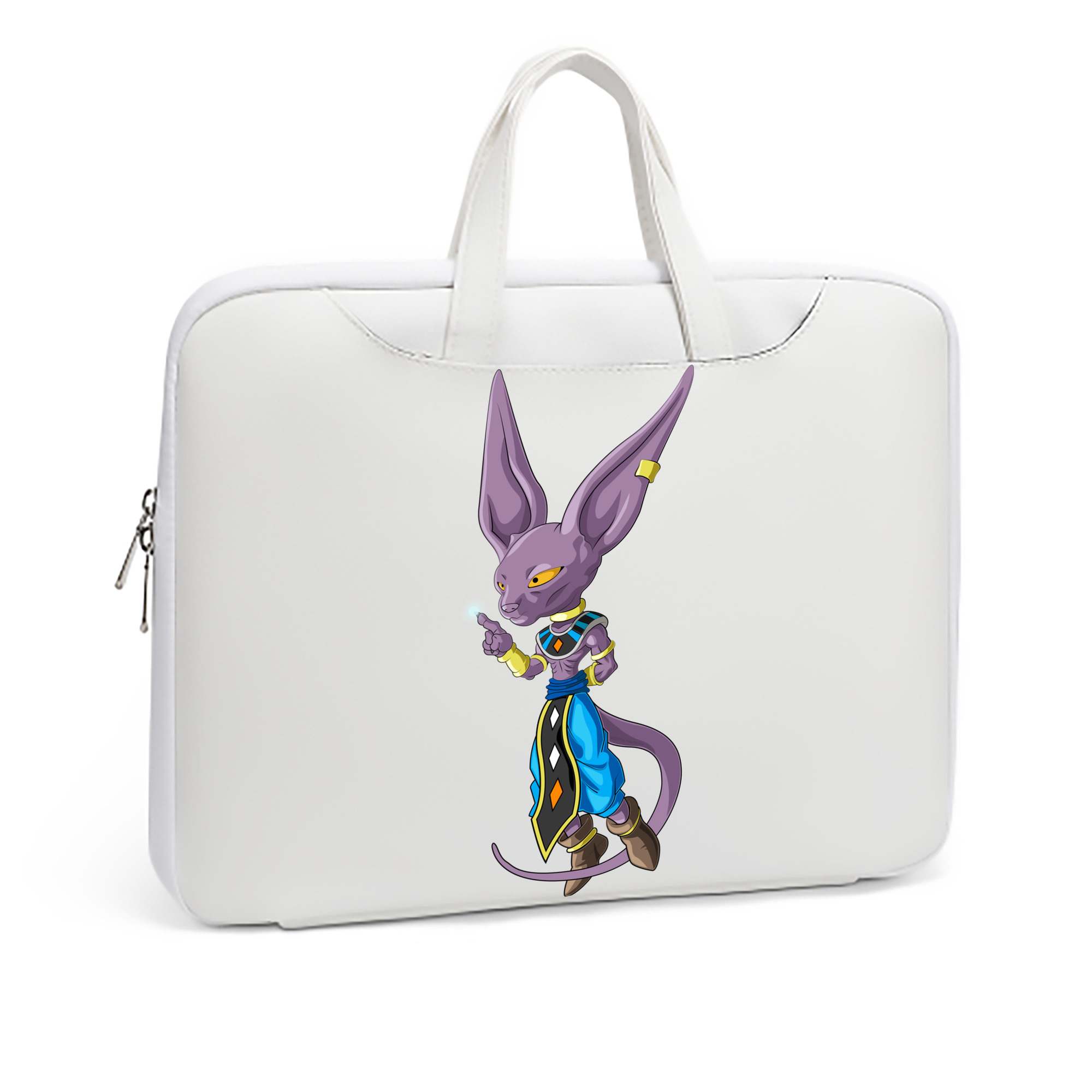（画像用） ドラゴンボール ビルス 破壊神ビルス DRAGON BALL Beerus Birusu レザーラップトップバッグ　ノートパソコンケース
