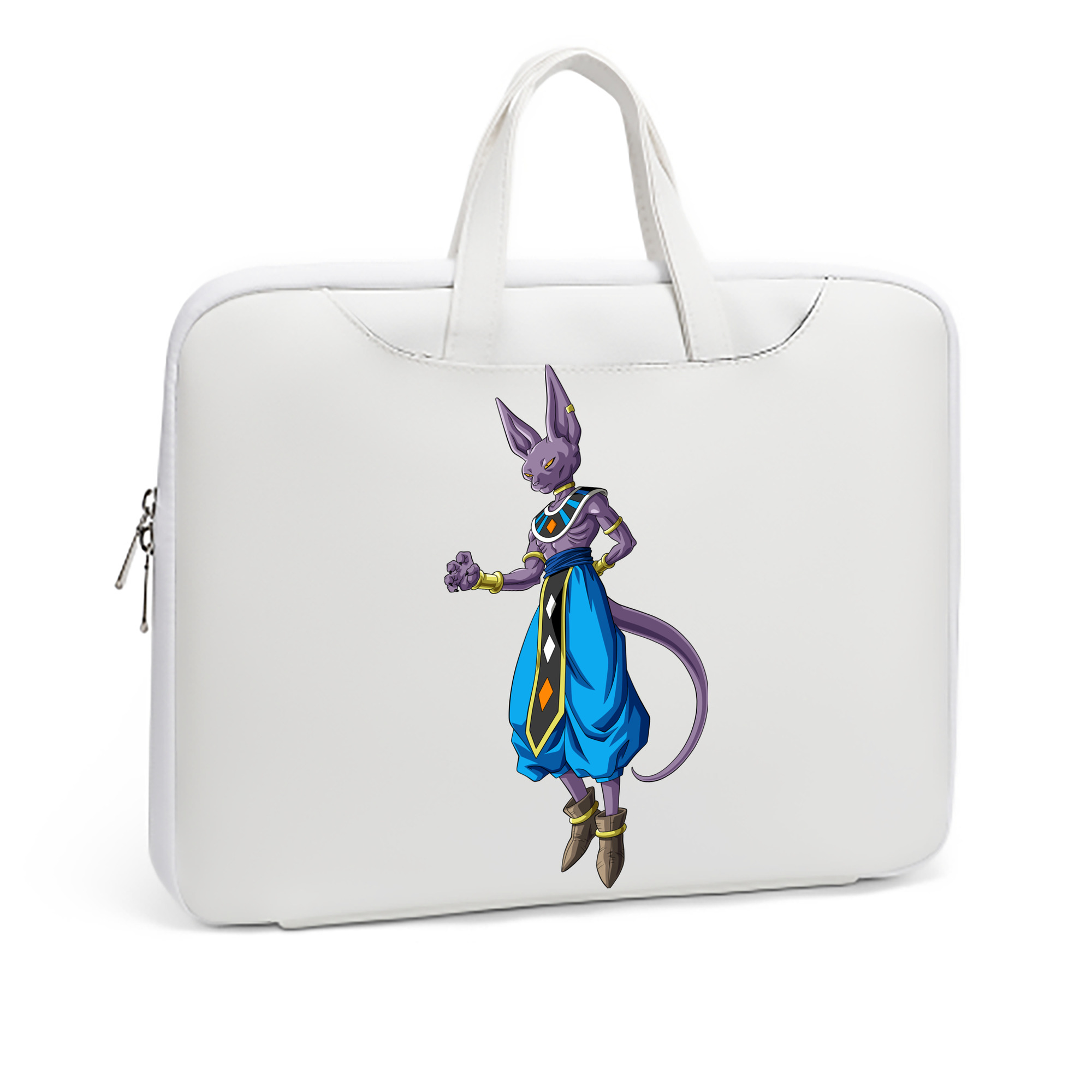（画像用） ドラゴンボール ビルス 破壊神ビルス DRAGON BALL Beerus Birusu レザーラップトップバッグ　ノートパソコンケース