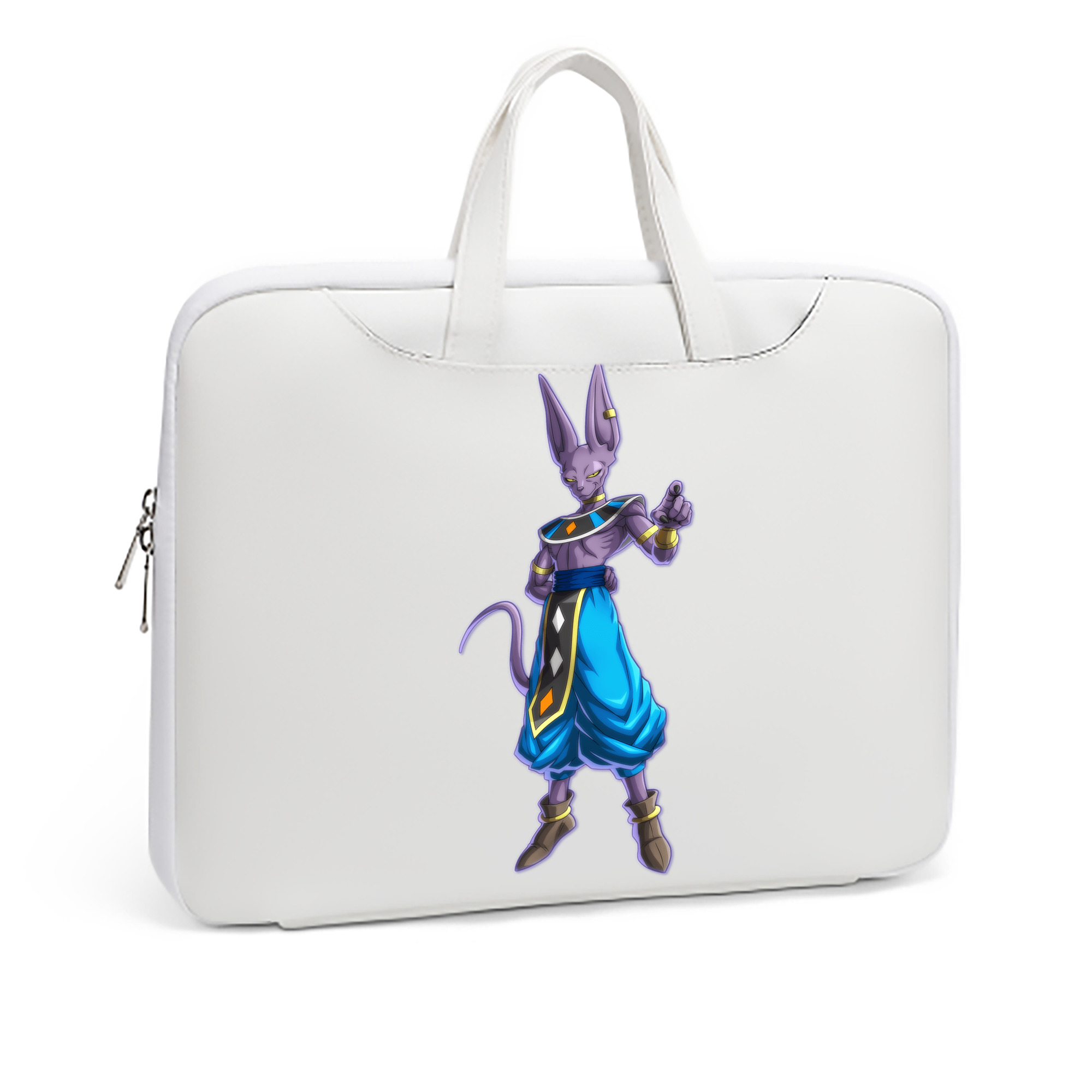 （画像用） ドラゴンボール ビルス 破壊神ビルス DRAGON BALL Beerus Birusu レザーラップトップバッグ　ノートパソコンケース