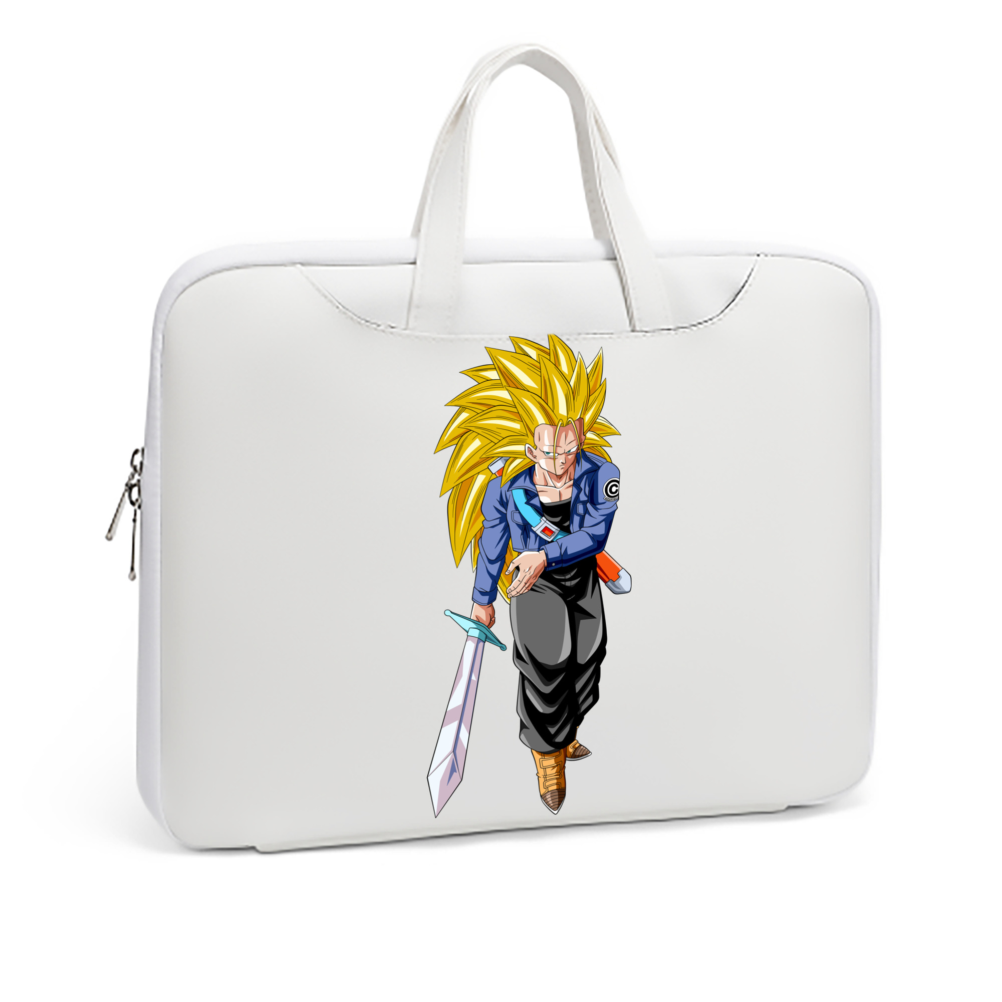 （画像用） ドラゴンボール トランクス（Torankusu）DRAGON BALL Trunks レザーラップトップバッグ　ノートパソコンケース