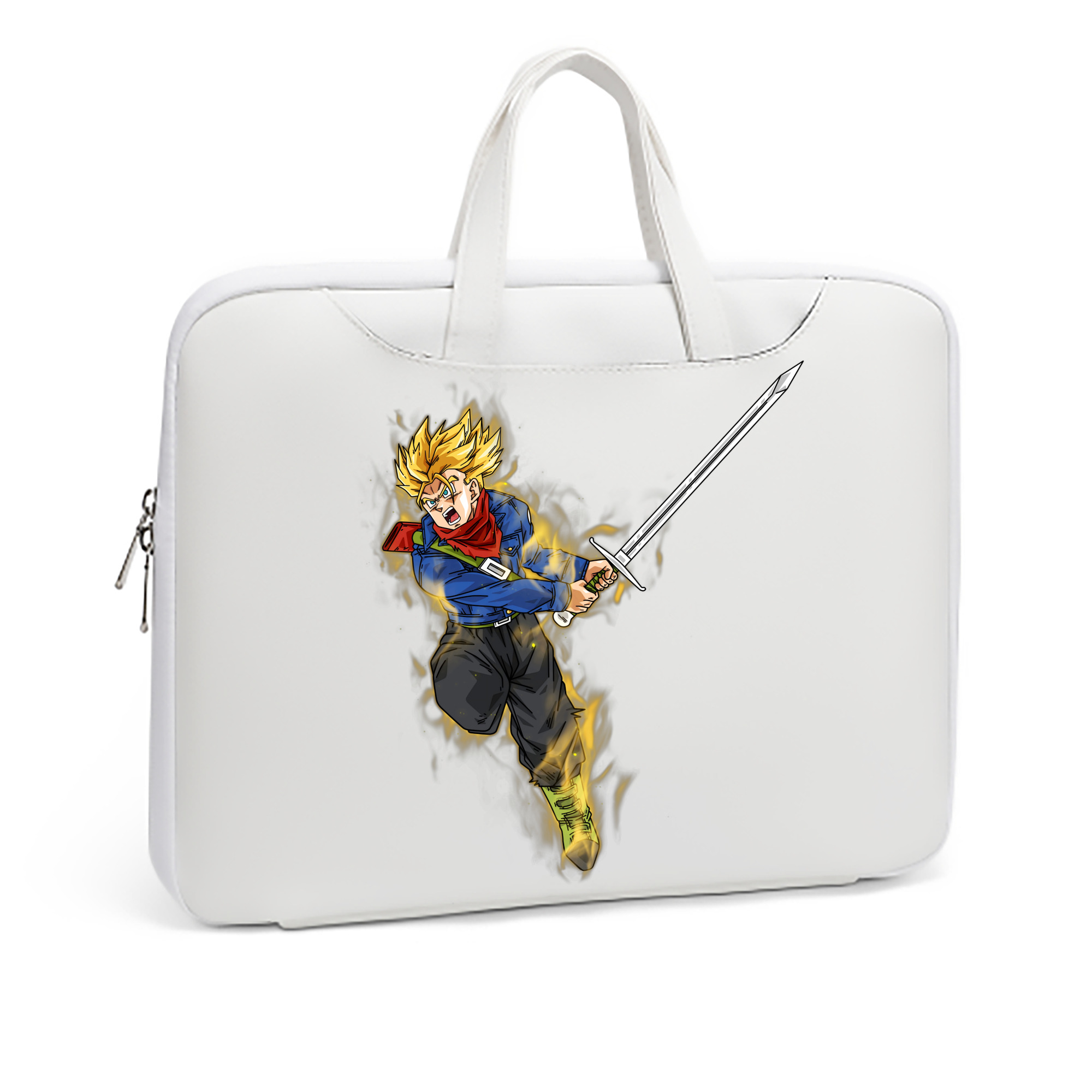 （画像用） ドラゴンボール トランクス（Torankusu）DRAGON BALL Trunks レザーラップトップバッグ　ノートパソコンケース