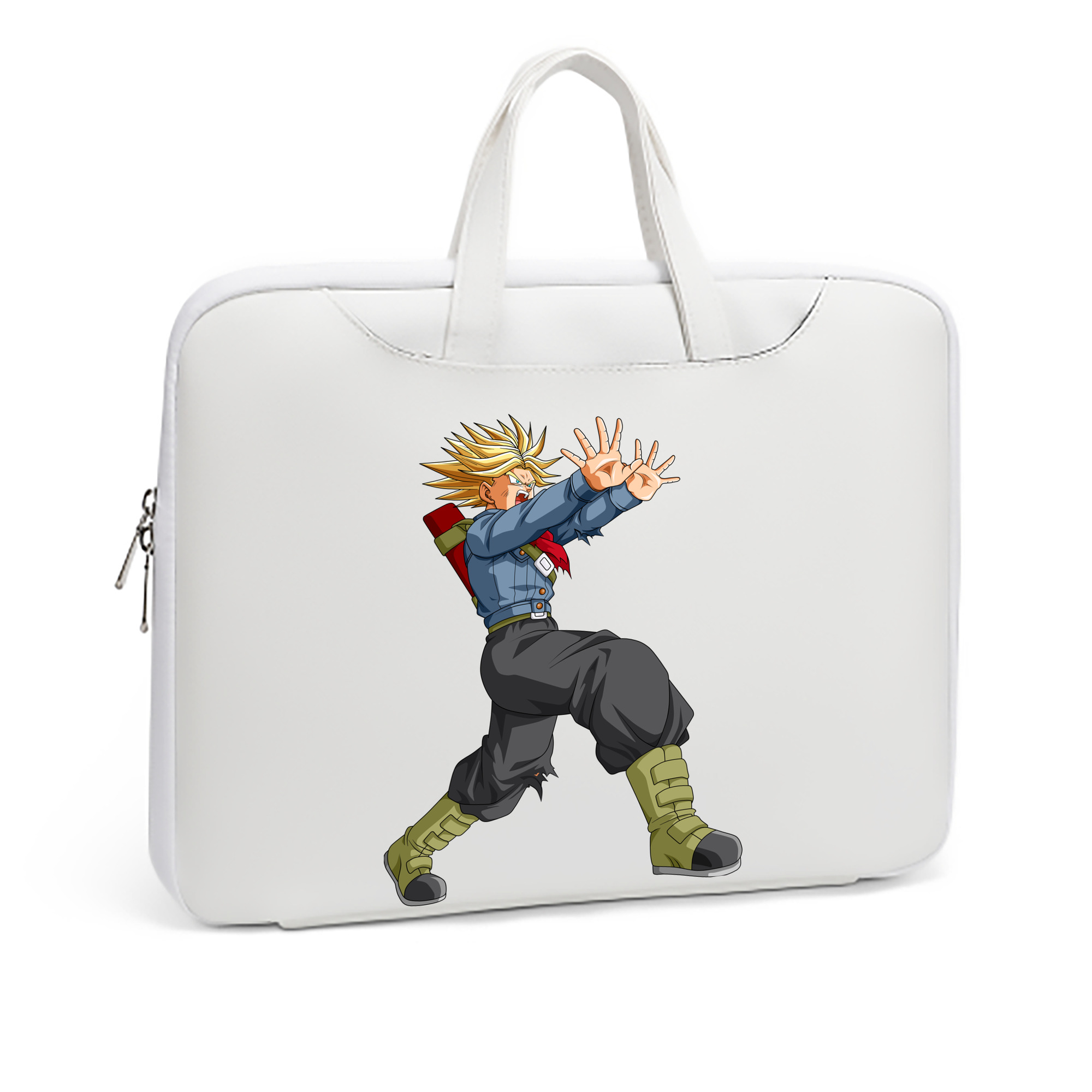 （画像用） ドラゴンボール トランクス（Torankusu）DRAGON BALL Trunks レザーラップトップバッグ　ノートパソコンケース
