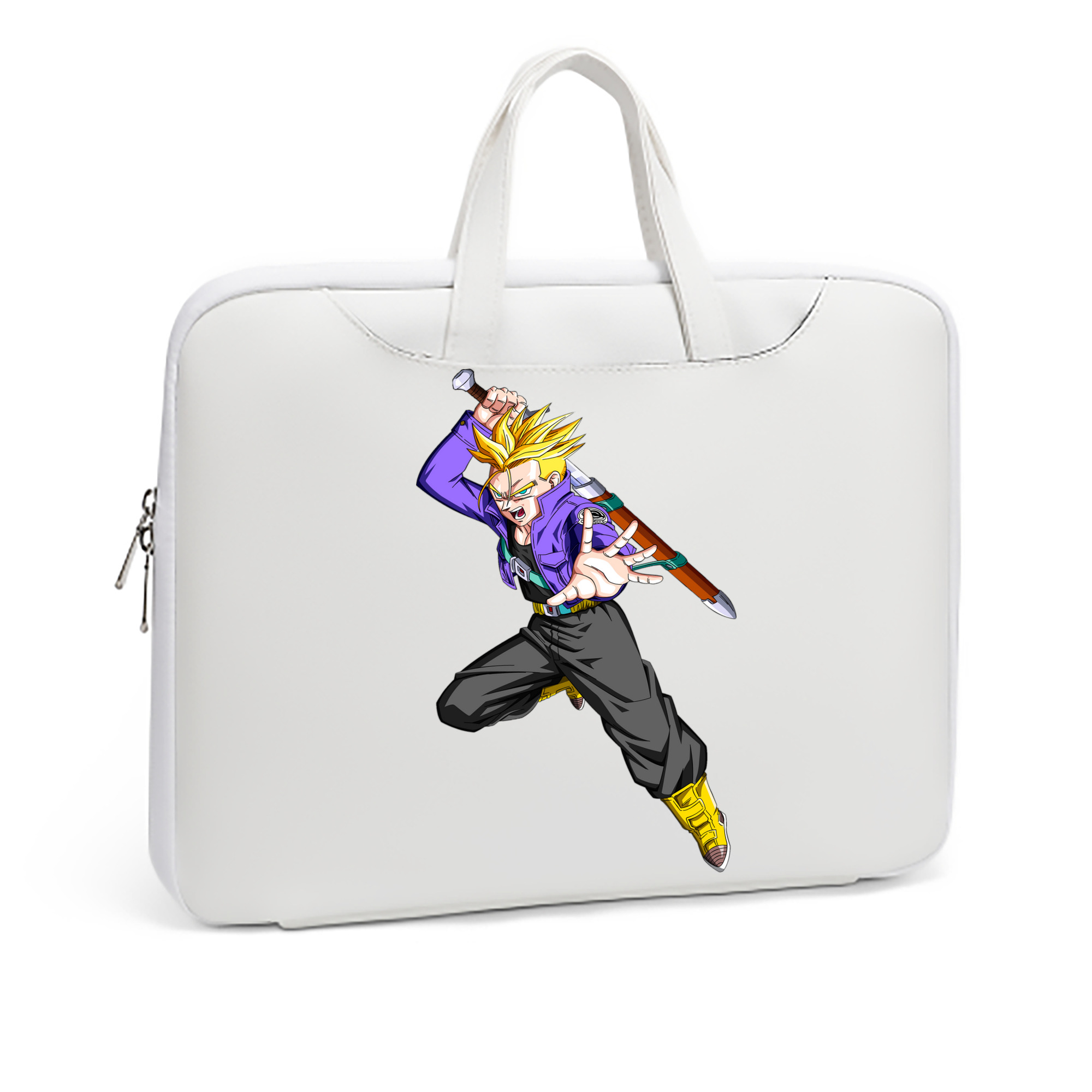 （画像用） ドラゴンボール トランクス（Torankusu）DRAGON BALL Trunks レザーラップトップバッグ　ノートパソコンケース