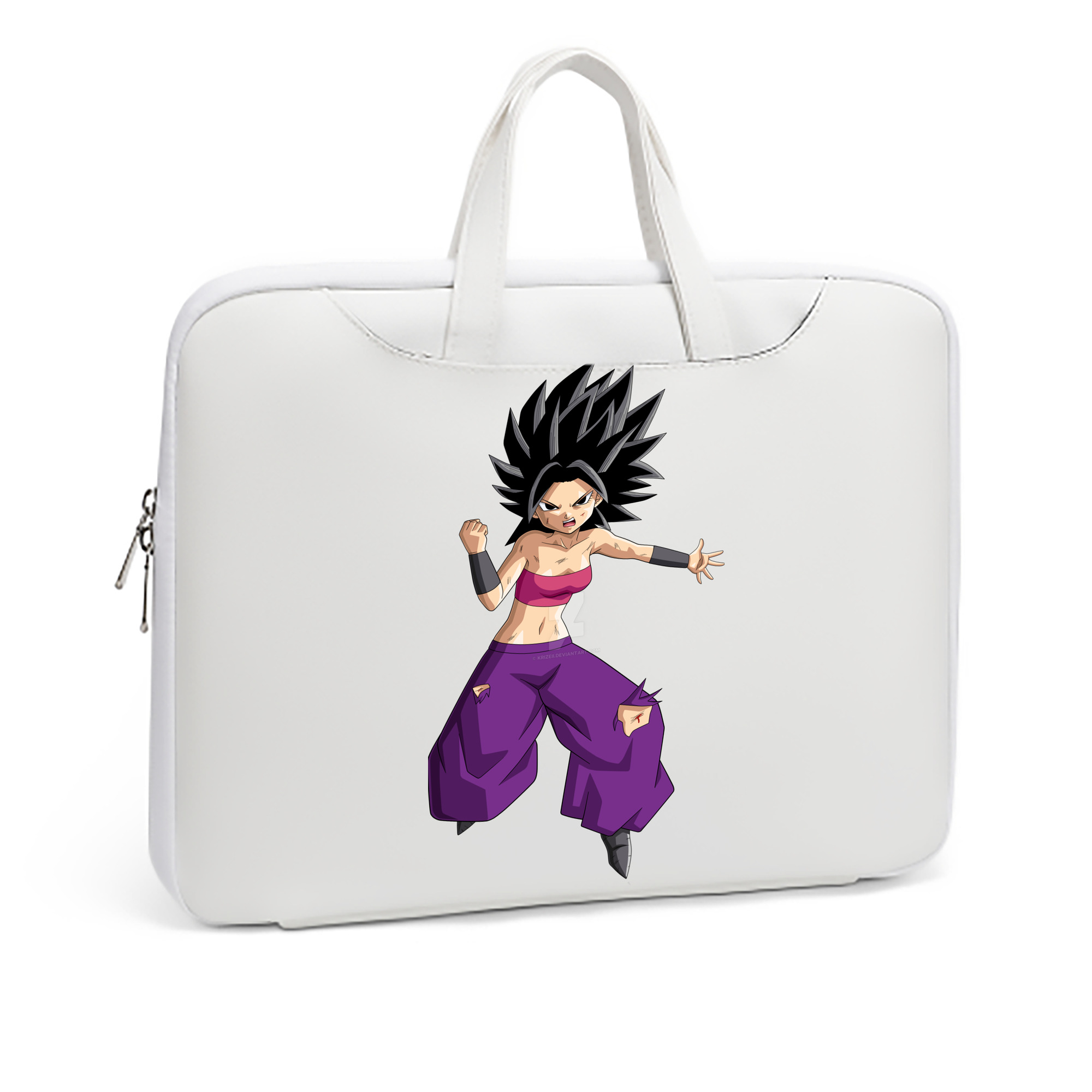 （画像用） ドラゴンボール カリフラ DRAGON BALL Caulifla レザーラップトップバッグ　ノートパソコンケース