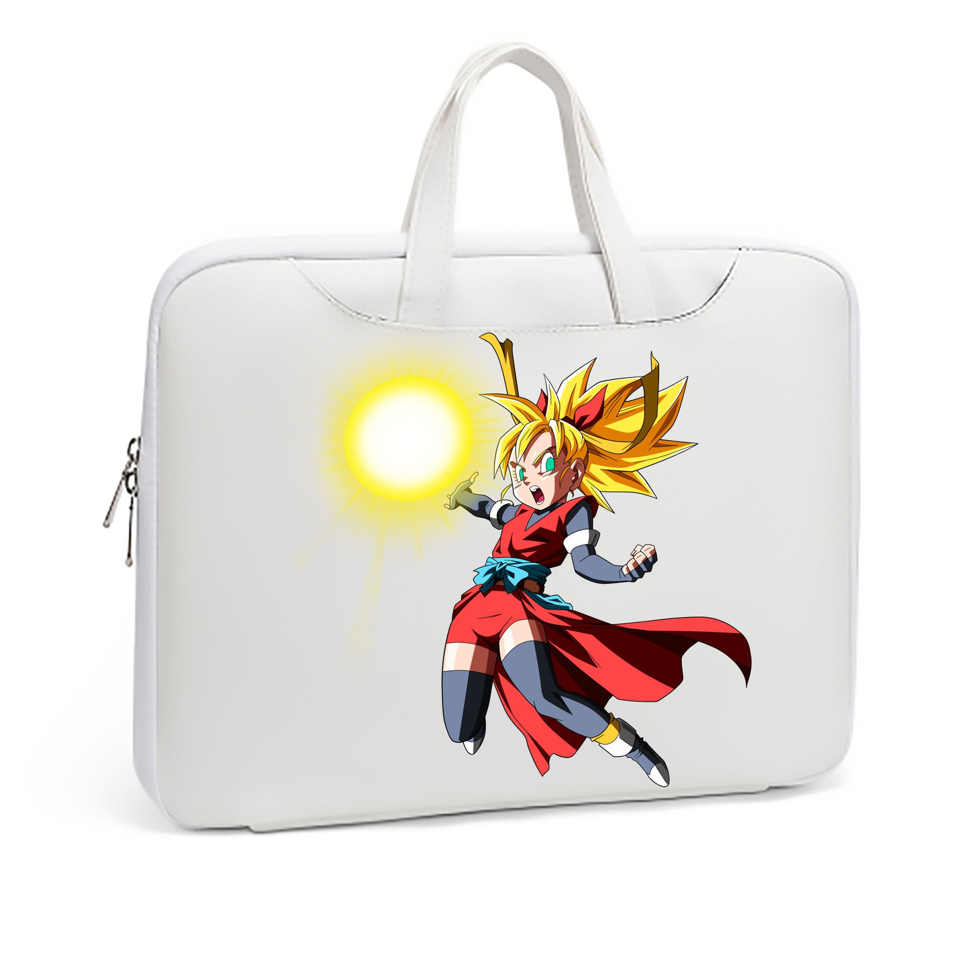 （画像用） ドラゴンボール カリフラ DRAGON BALL Caulifla レザーラップトップバッグ　ノートパソコンケース