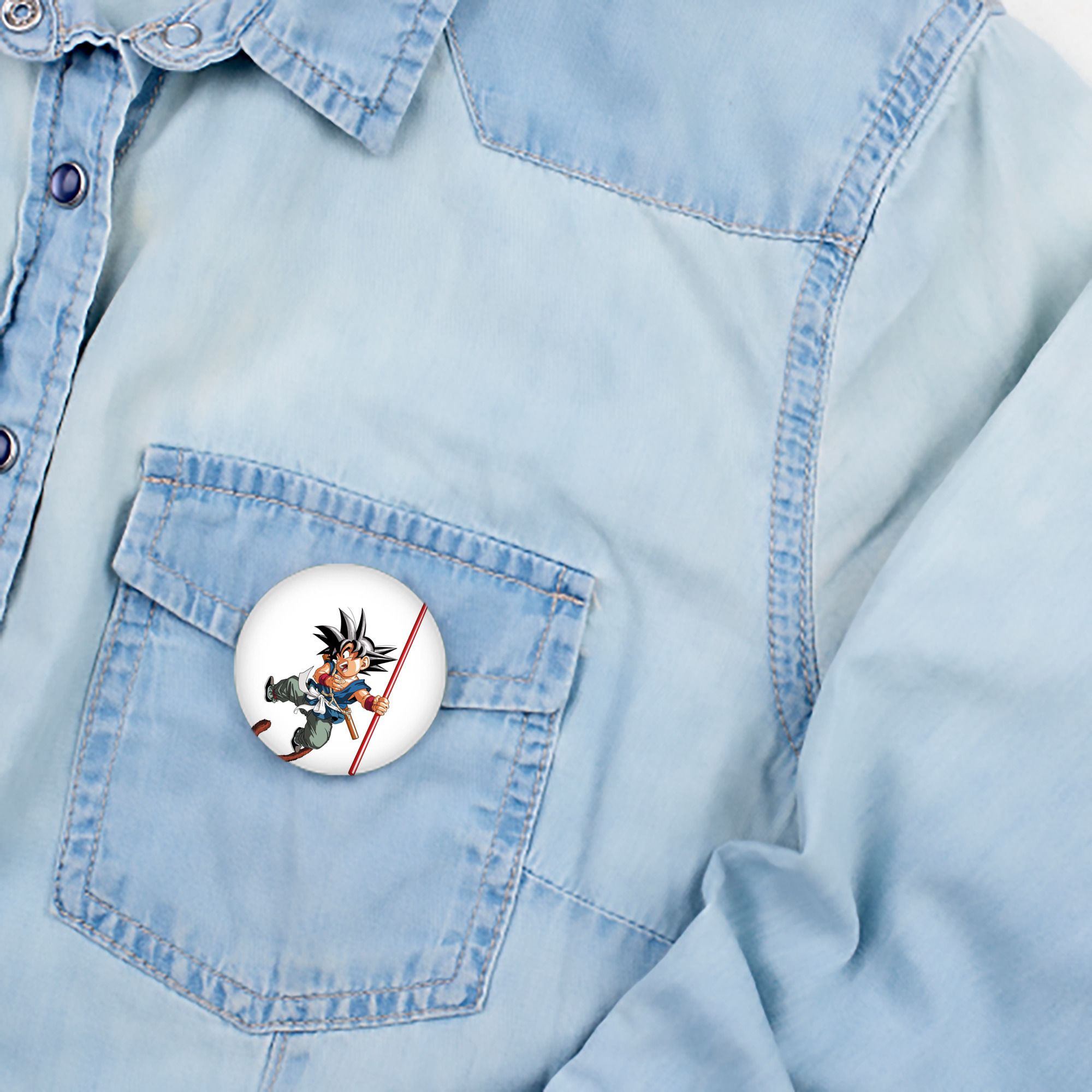 ドラゴンボール 孫悟空（そん ごくう）Son Goku カカロット DRAGON BALL Kakarotto 6cm 缶バッジ 複数セット