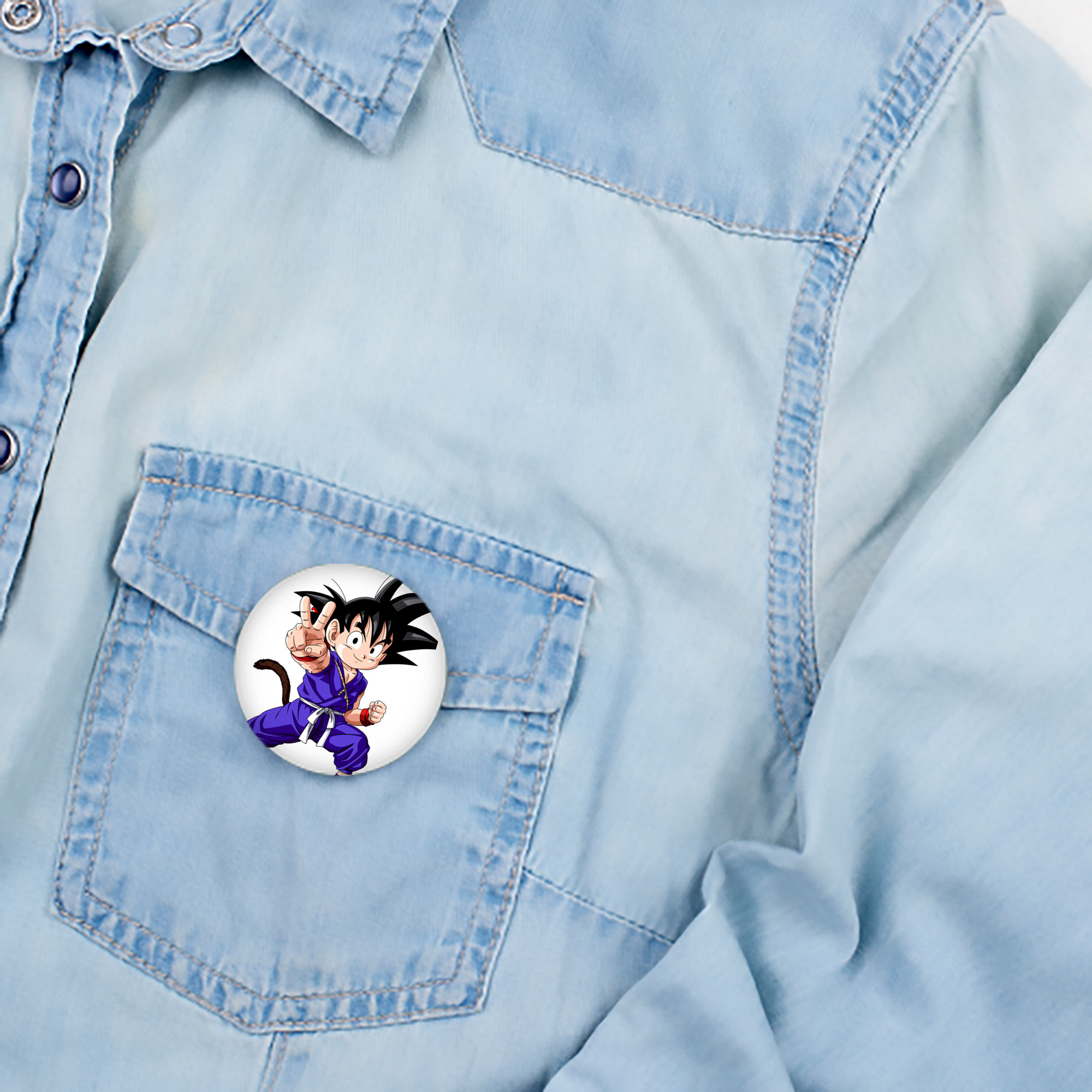 ドラゴンボール 孫悟空（そん ごくう）Son Goku カカロット DRAGON BALL Kakarotto 6cm 缶バッジ 複数セット