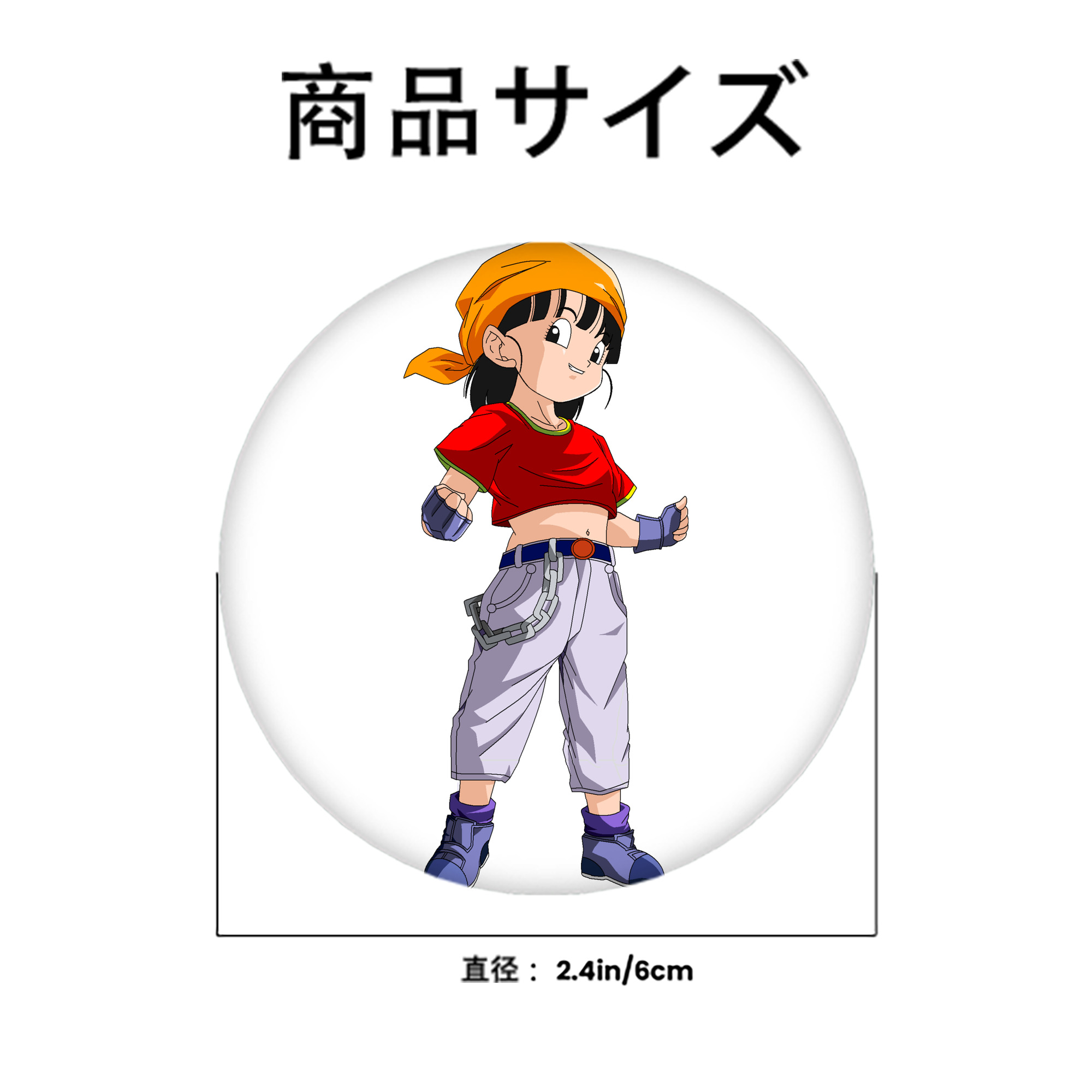 ドラゴンボール パン DRAGON BALL Pan 6cm 缶バッジ 複数セット