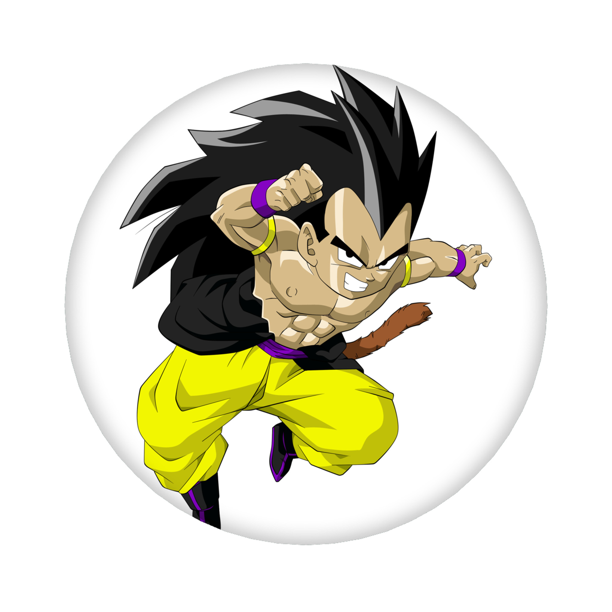（画像用） ドラゴンボール ベジータ四世（Bejīta Yonsei）DRAGON BALL Vegeta IV 6cm 缶バッジ 複数セット