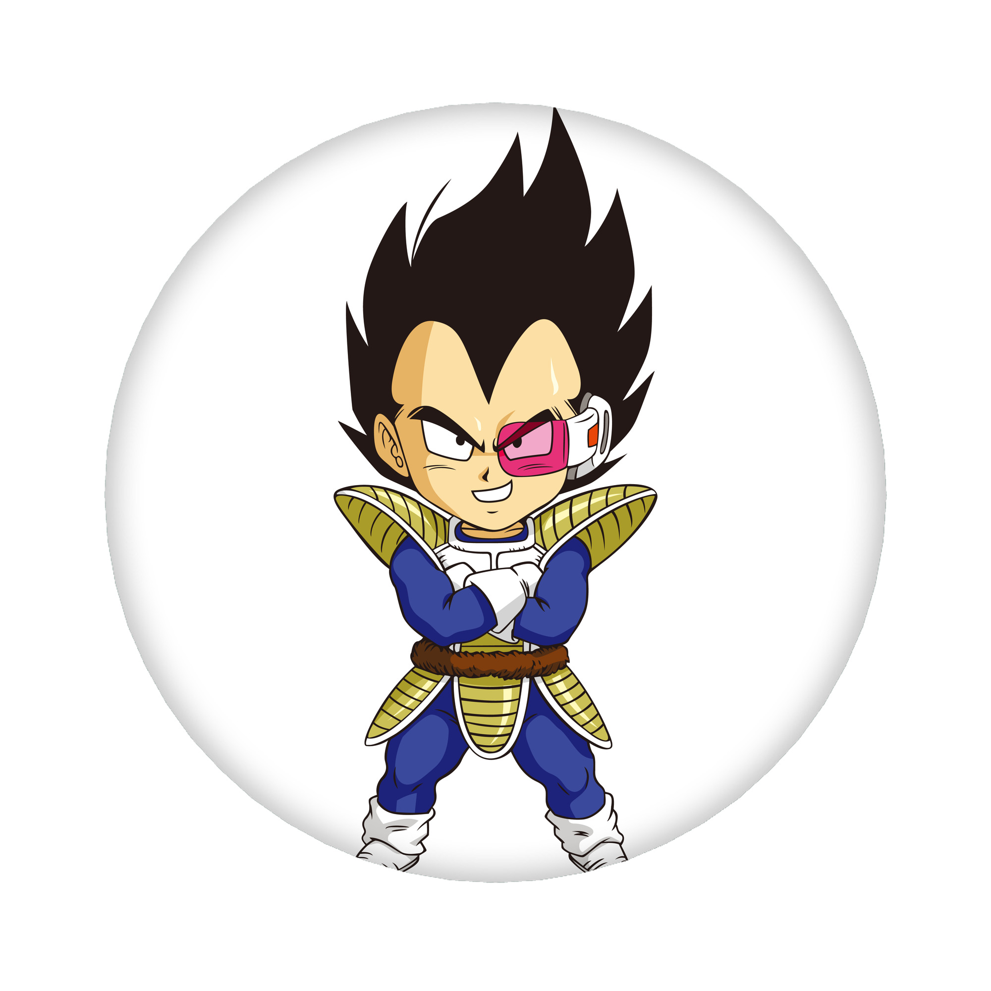 （画像用） ドラゴンボール ベジータ四世（Bejīta Yonsei）DRAGON BALL Vegeta IV 6cm 缶バッジ 複数セット