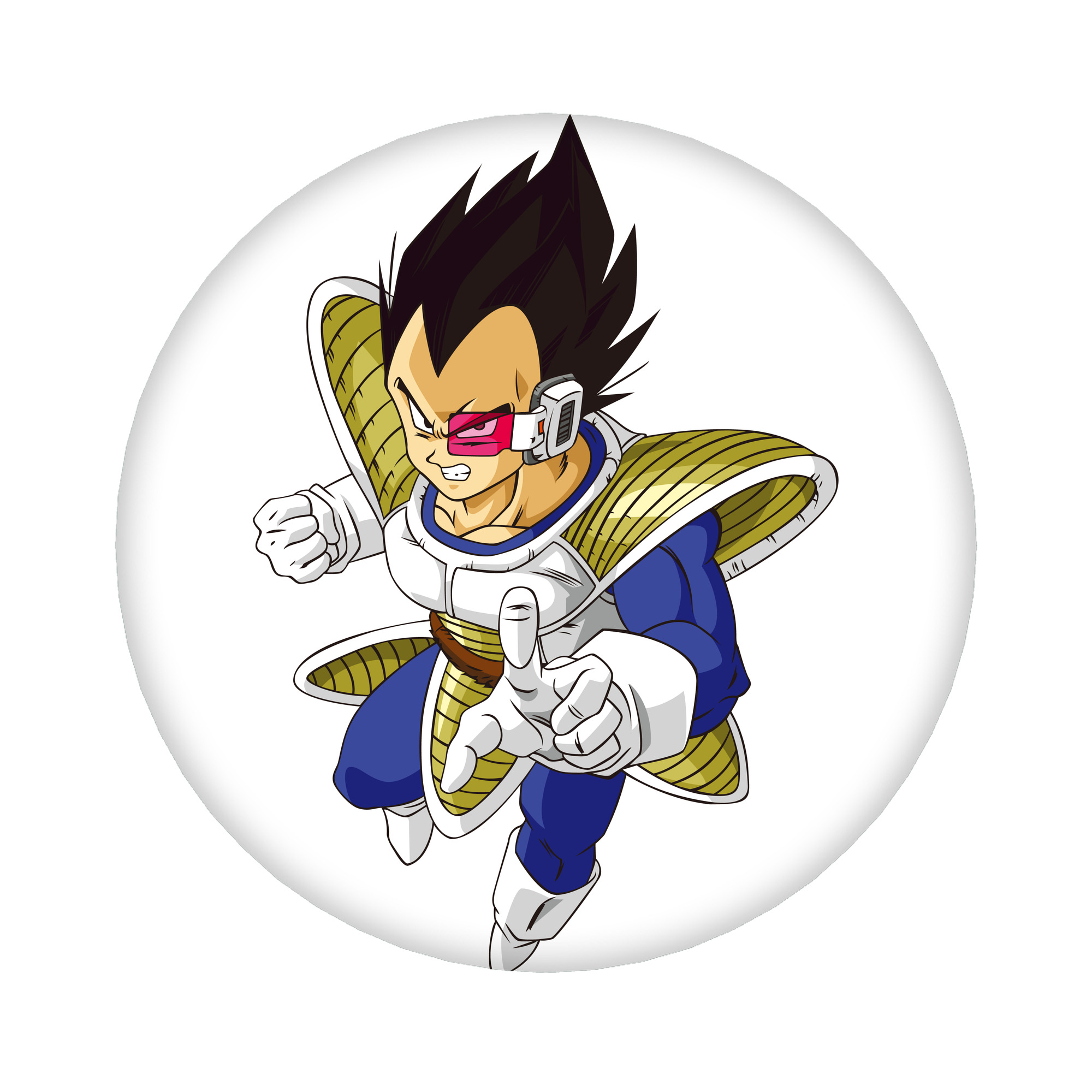 （画像用） ドラゴンボール ベジータ四世（Bejīta Yonsei）DRAGON BALL Vegeta IV 6cm 缶バッジ 複数セット