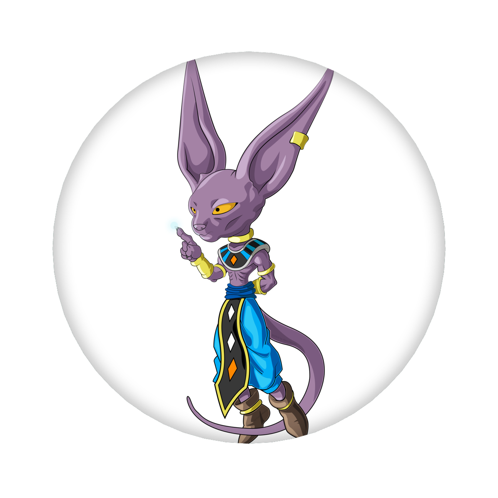 （画像用） ドラゴンボール ビルス 破壊神ビルス DRAGON BALL Beerus Birusu 6cm 缶バッジ 複数セット