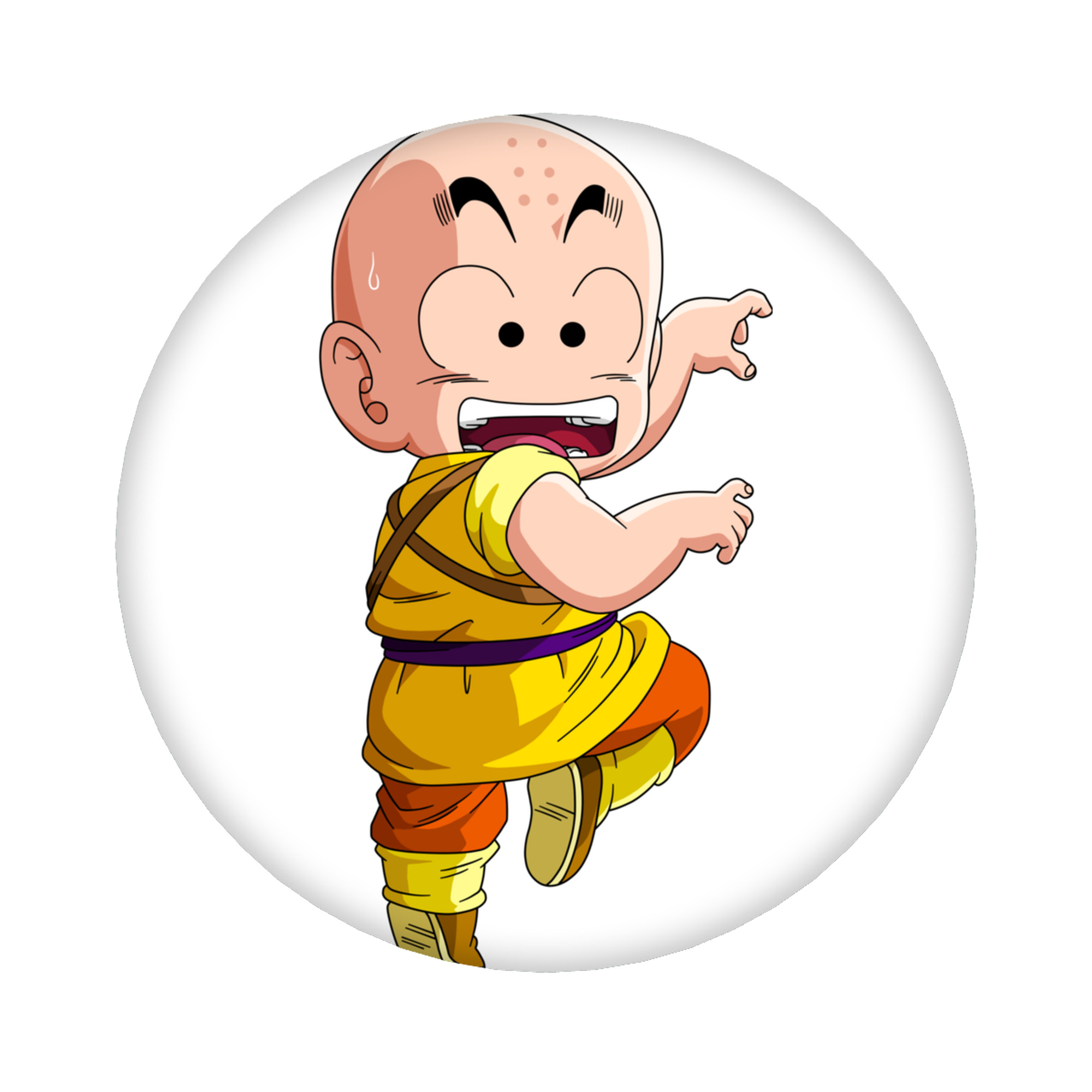 （画像用） ドラゴンボール クリリン DRAGON BALL krillin 6cm 缶バッジ 複数セット