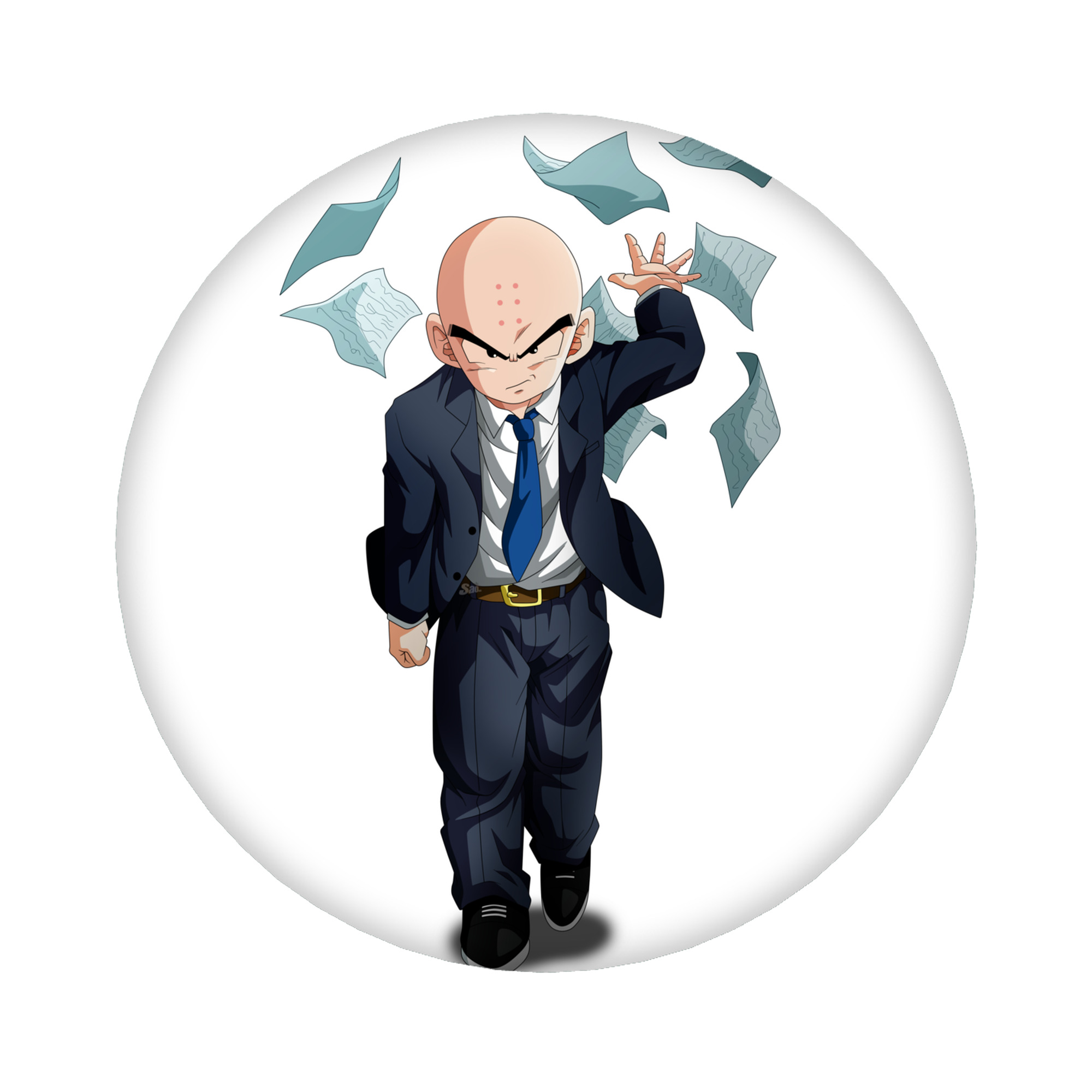 （画像用） ドラゴンボール クリリン DRAGON BALL krillin 6cm 缶バッジ 複数セット