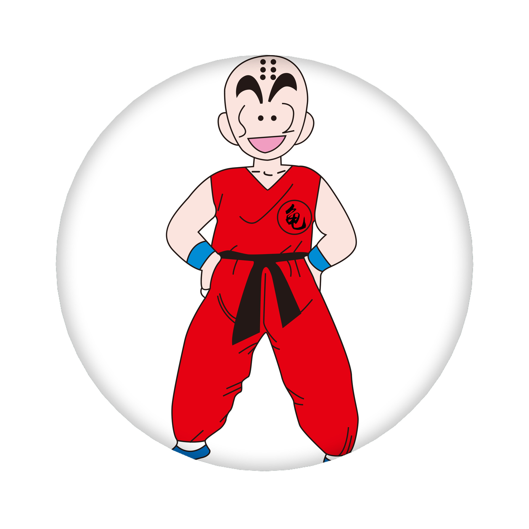 （画像用） ドラゴンボール クリリン DRAGON BALL krillin 6cm 缶バッジ 複数セット