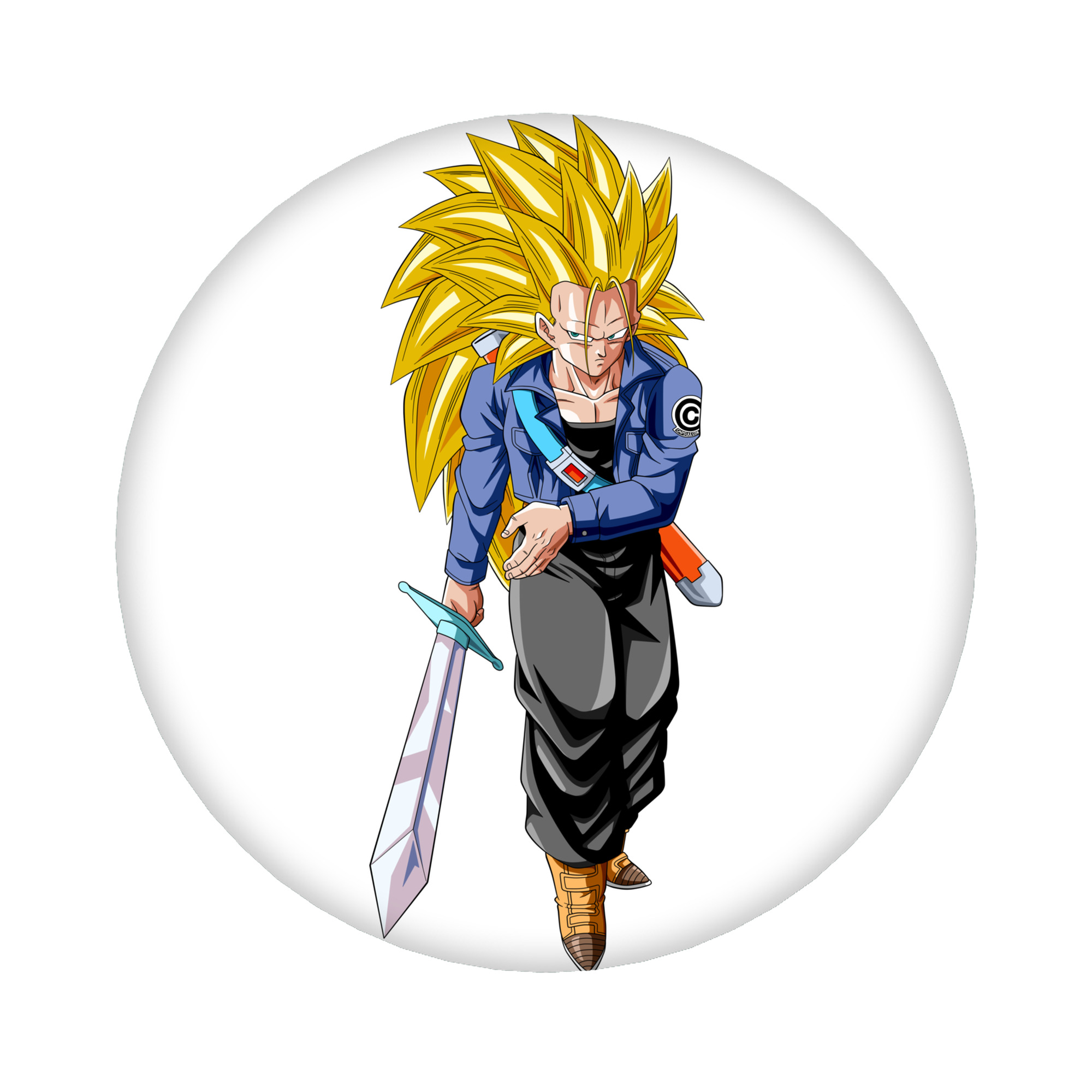 （画像用） ドラゴンボール トランクス（Torankusu）DRAGON BALL Trunks 6cm 缶バッジ 複数セット