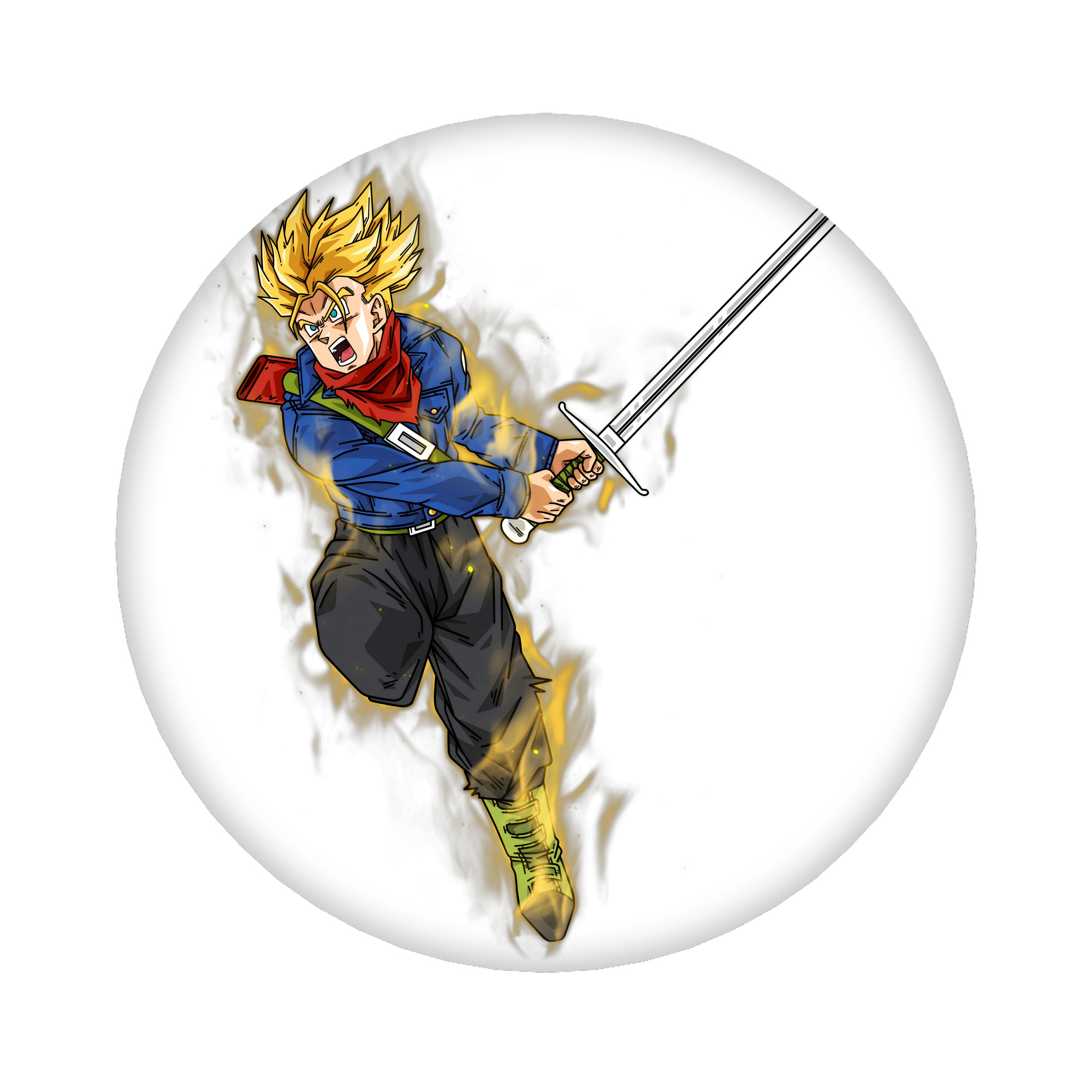 （画像用） ドラゴンボール トランクス（Torankusu）DRAGON BALL Trunks 6cm 缶バッジ 複数セット
