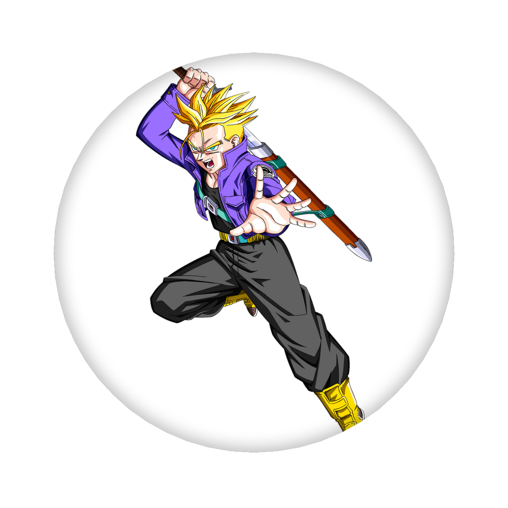 （画像用） ドラゴンボール トランクス（Torankusu）DRAGON BALL Trunks 6cm 缶バッジ 複数セット