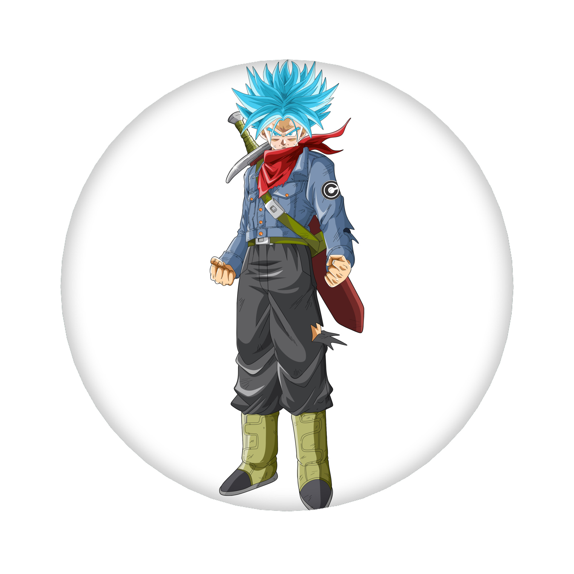 （画像用） ドラゴンボール トランクス（Torankusu）DRAGON BALL Trunks 6cm 缶バッジ 複数セット
