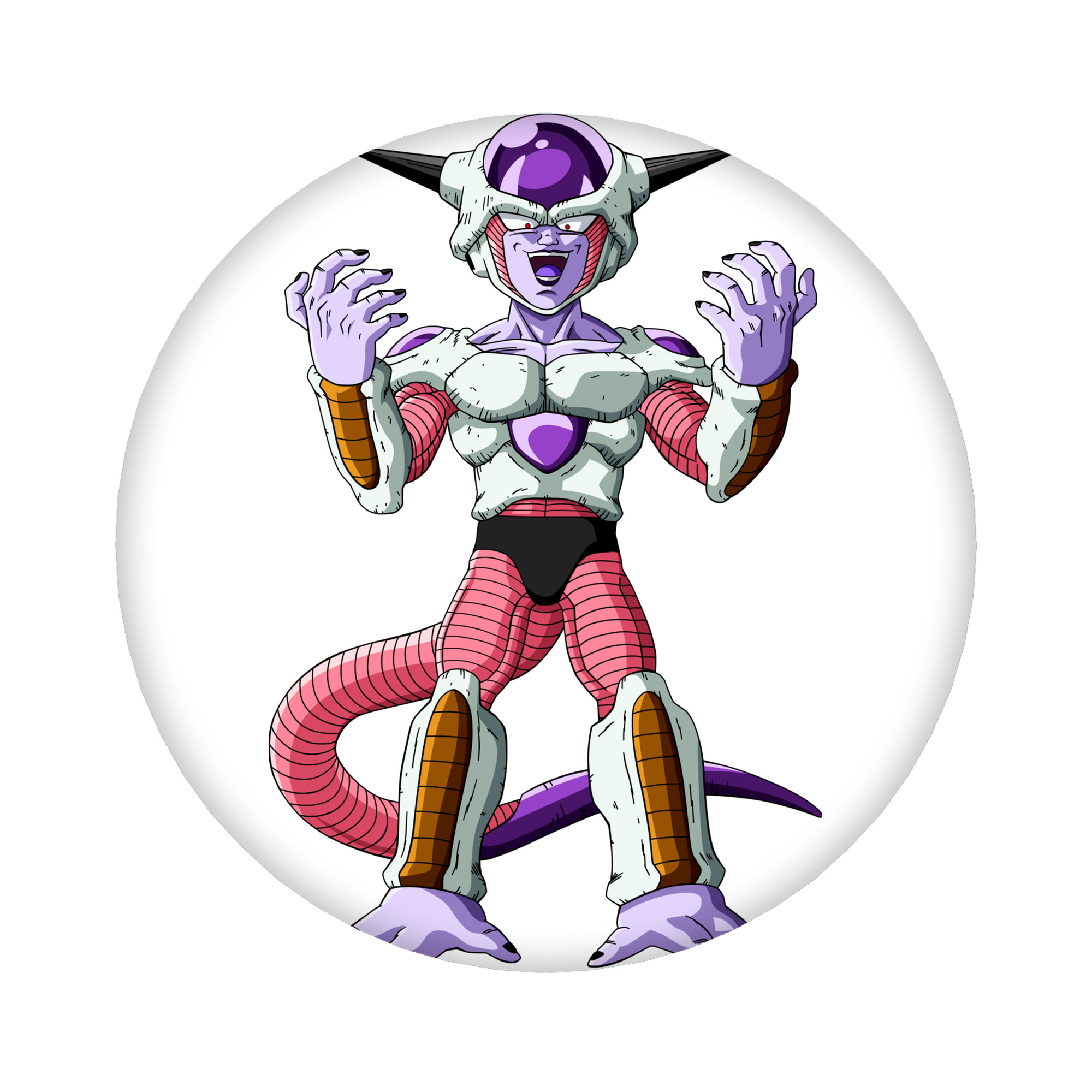 （画像用） ドラゴンボール フリーザ DRAGON BALL Frieza 6cm 缶バッジ 複数セット