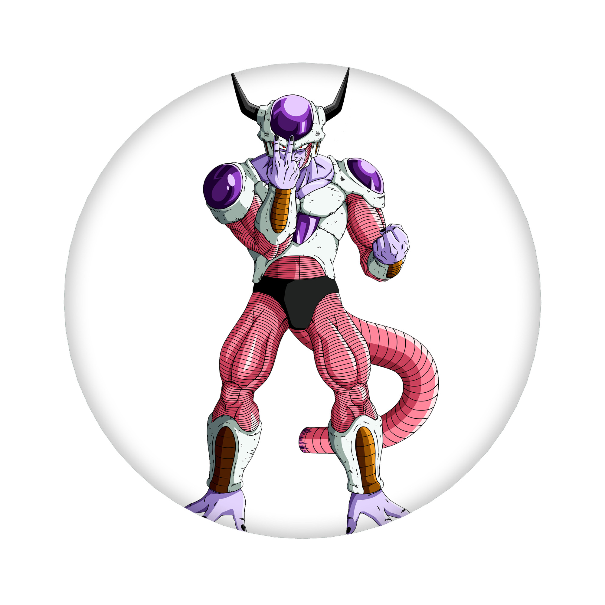 （画像用） ドラゴンボール フリーザ DRAGON BALL Frieza 6cm 缶バッジ 複数セット