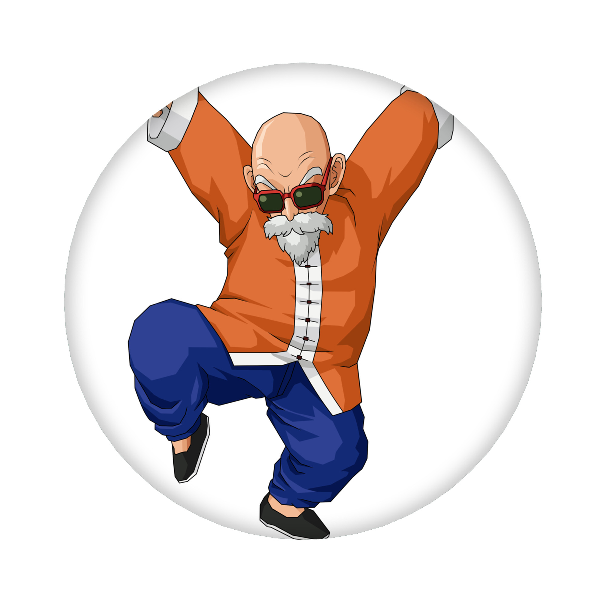 （画像用） ドラゴンボール 亀仙人（かめせんにん） DRAGON BALL Master Roshi Kame Sennin 6cm 缶バッジ 複数セット