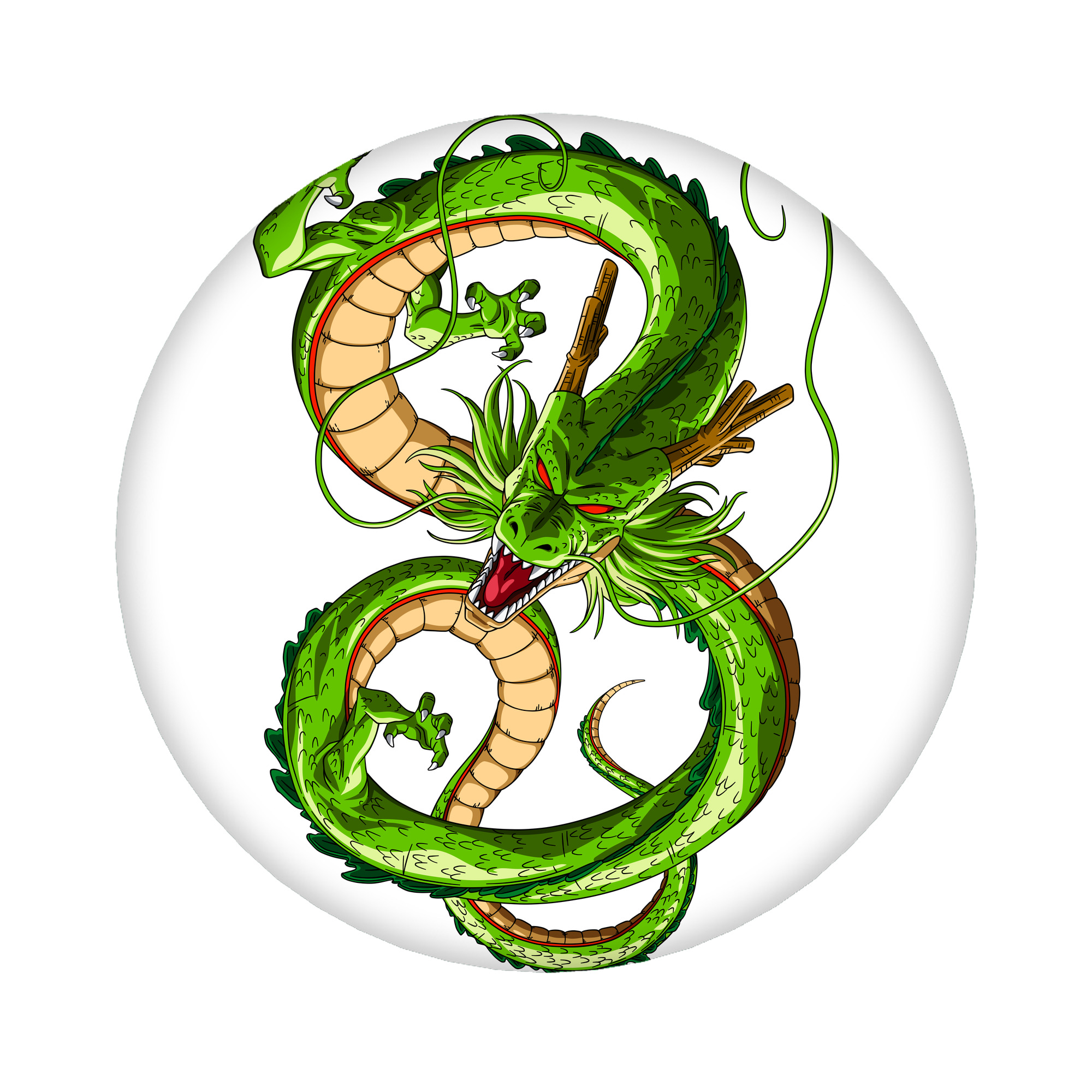 （画像用） ドラゴンボール 神龍 シェンロン DRAGON BALL Shenron 6cm 缶バッジ 複数セット