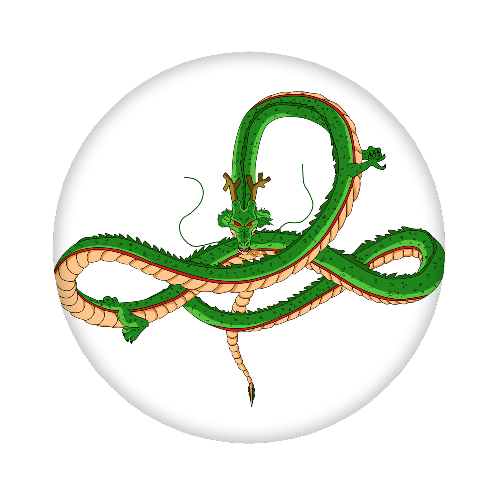（画像用） ドラゴンボール 神龍 シェンロン DRAGON BALL Shenron 6cm 缶バッジ 複数セット