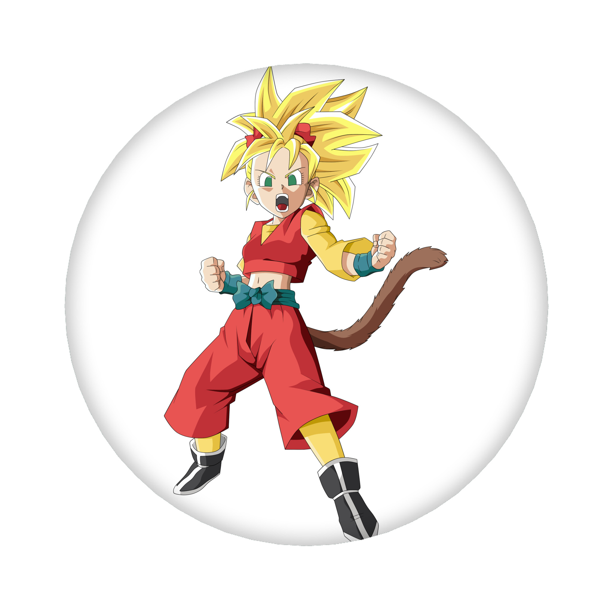 （画像用） ドラゴンボール カリフラ DRAGON BALL Caulifla 6cm 缶バッジ 複数セット