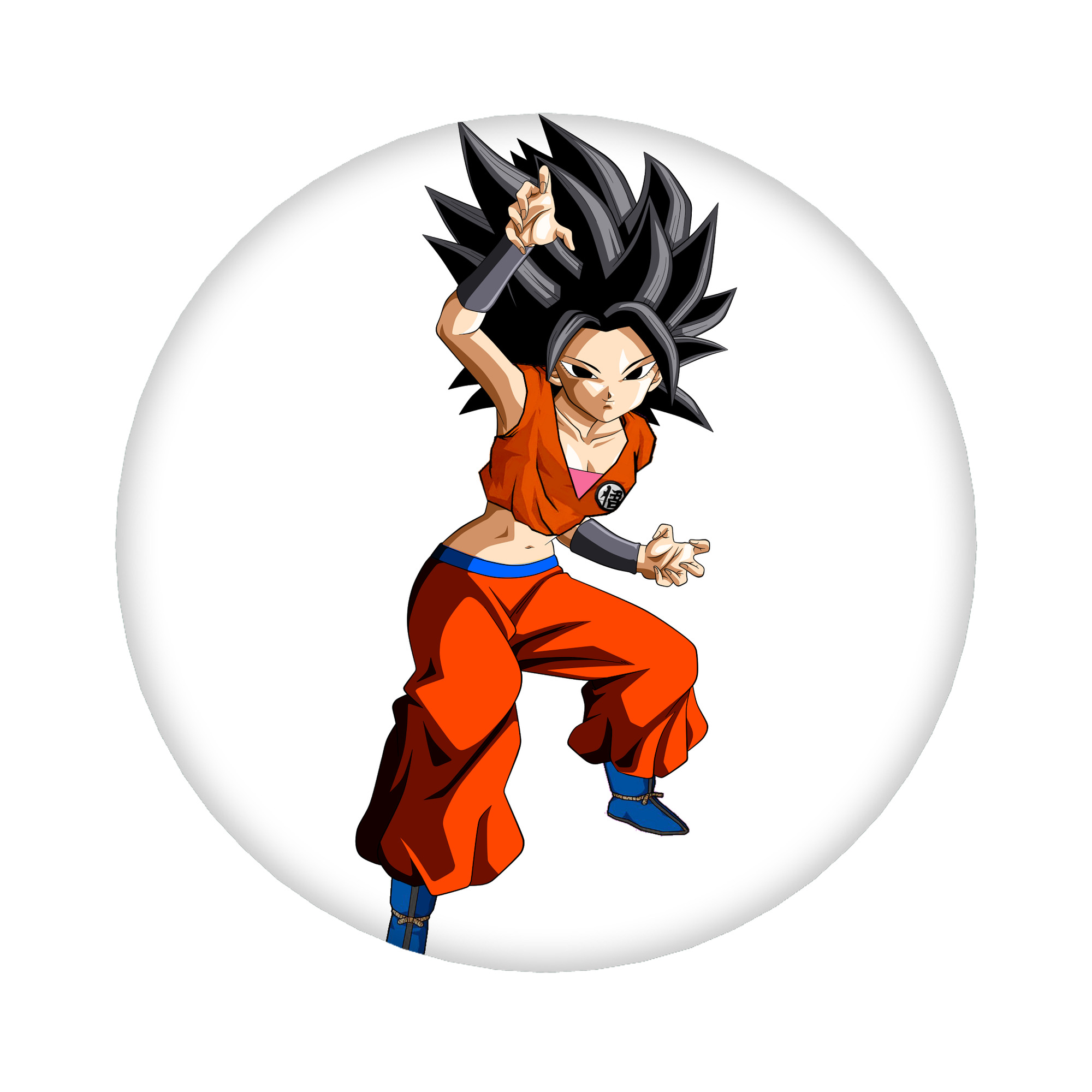 （画像用） ドラゴンボール カリフラ DRAGON BALL Caulifla 6cm 缶バッジ 複数セット