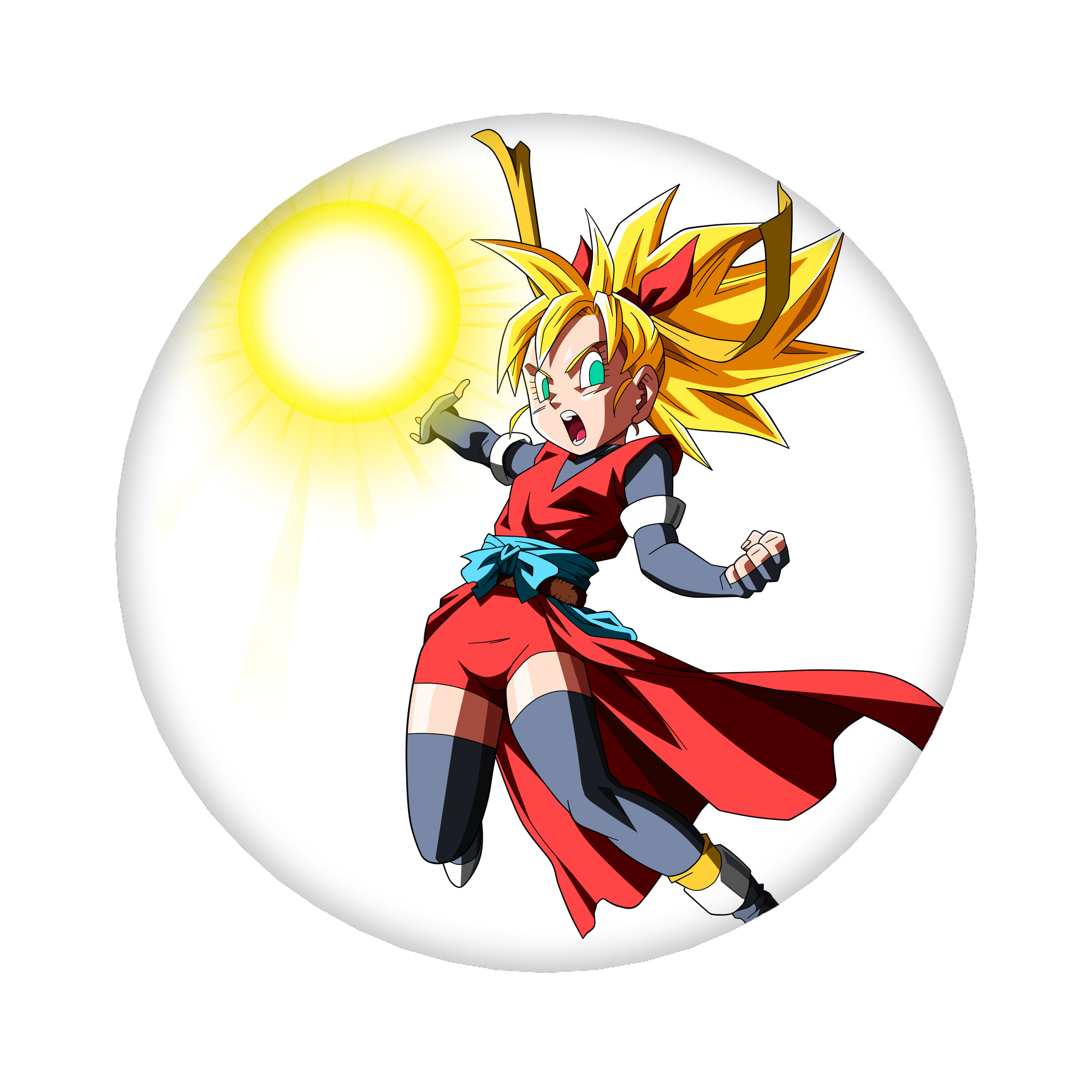 （画像用） ドラゴンボール カリフラ DRAGON BALL Caulifla 6cm 缶バッジ 複数セット