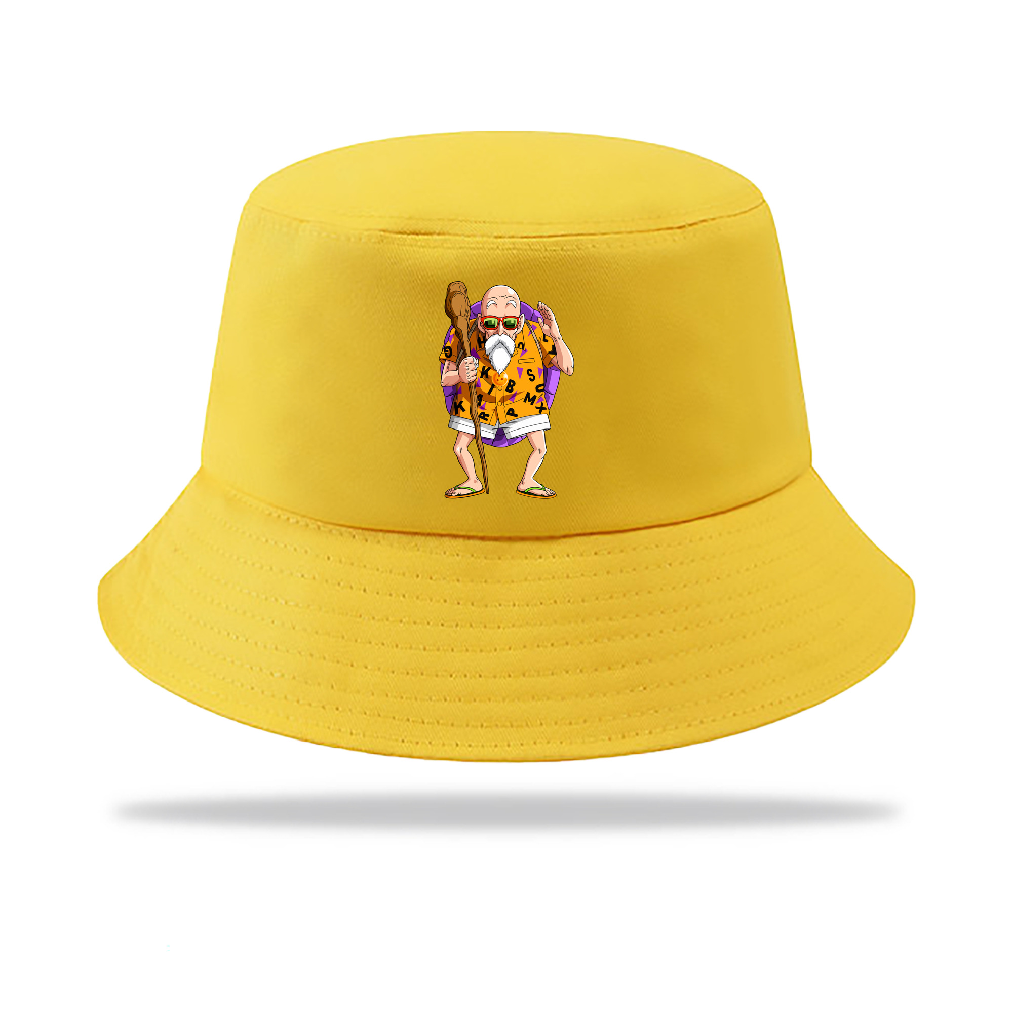 （画像用） ドラゴンボール 亀仙人（かめせんにん） DRAGON BALL Master Roshi Kame Sennin アウトドア日除けバケットハット