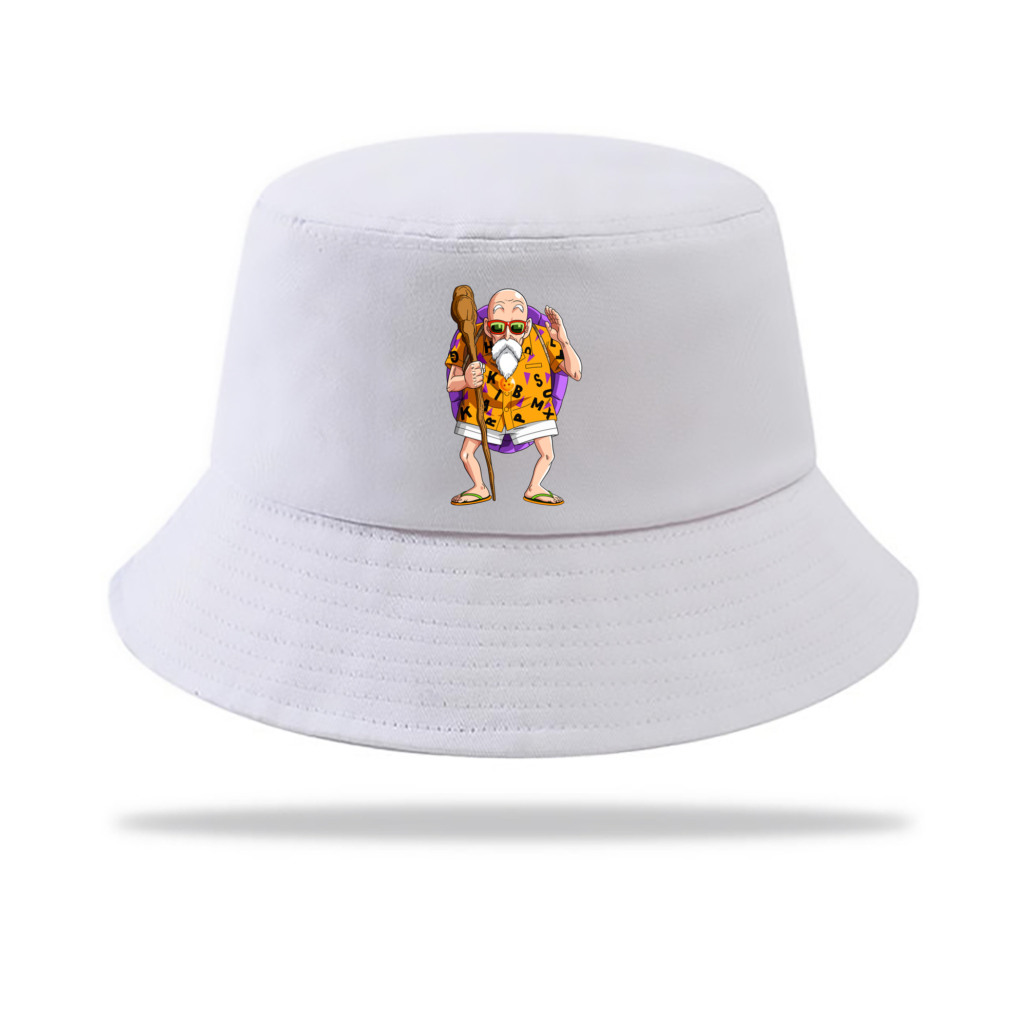 （画像用） ドラゴンボール 亀仙人（かめせんにん） DRAGON BALL Master Roshi Kame Sennin アウトドア日除けバケットハット