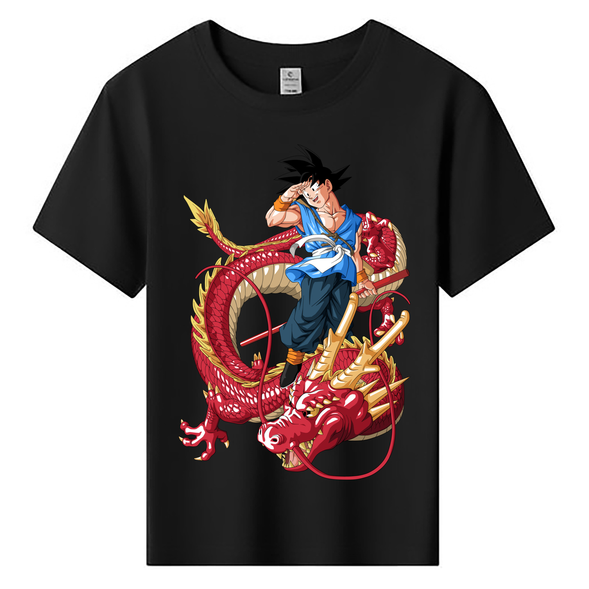 （画像用） ドラゴンボール 孫悟空（そん ごくう）Son Goku カカロット DRAGON BALL Kakarotto 綿100％キッズTシャツ（フロントプリント）
