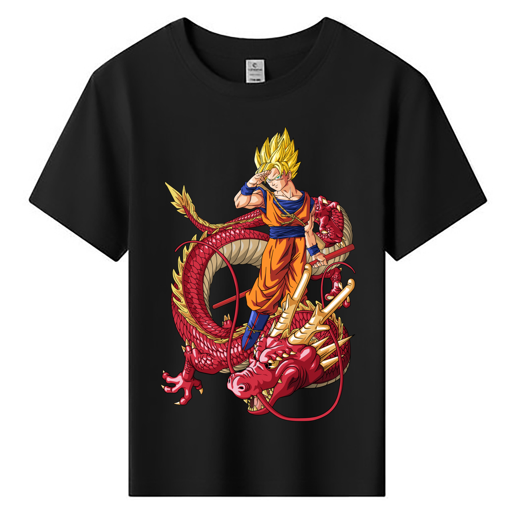 （画像用） ドラゴンボール 孫悟空（そん ごくう）Son Goku カカロット DRAGON BALL Kakarotto 綿100％キッズTシャツ（フロントプリント）