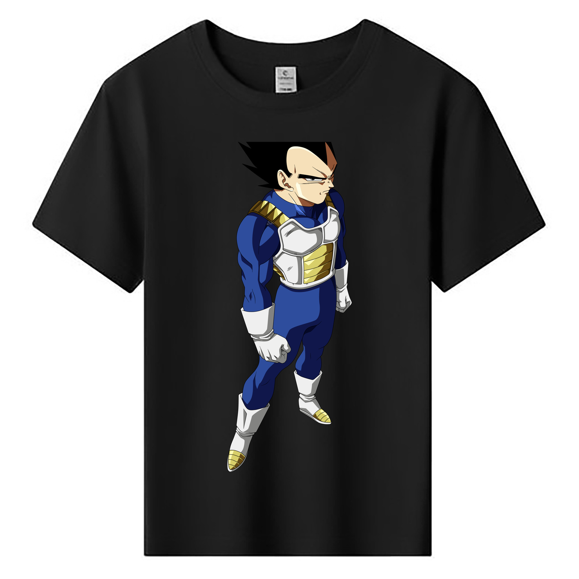 （画像用） ドラゴンボール ベジータ四世（Bejīta Yonsei）DRAGON BALL Vegeta IV 綿100％キッズTシャツ（フロントプリント）