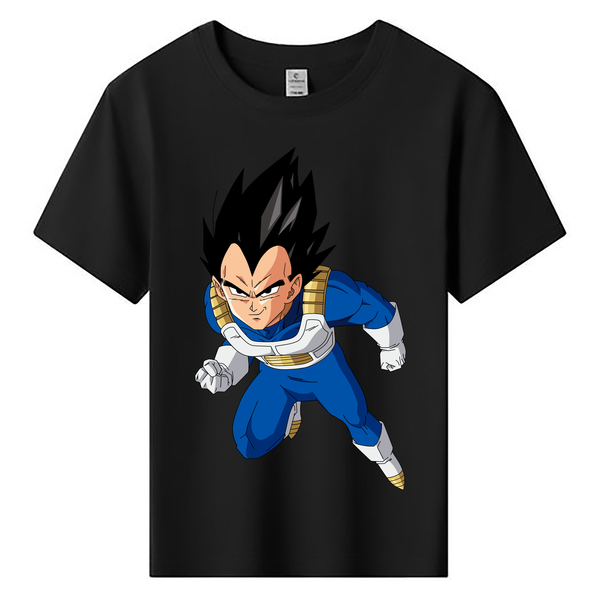 （画像用） ドラゴンボール ベジータ四世（Bejīta Yonsei）DRAGON BALL Vegeta IV 綿100％キッズTシャツ（フロントプリント）