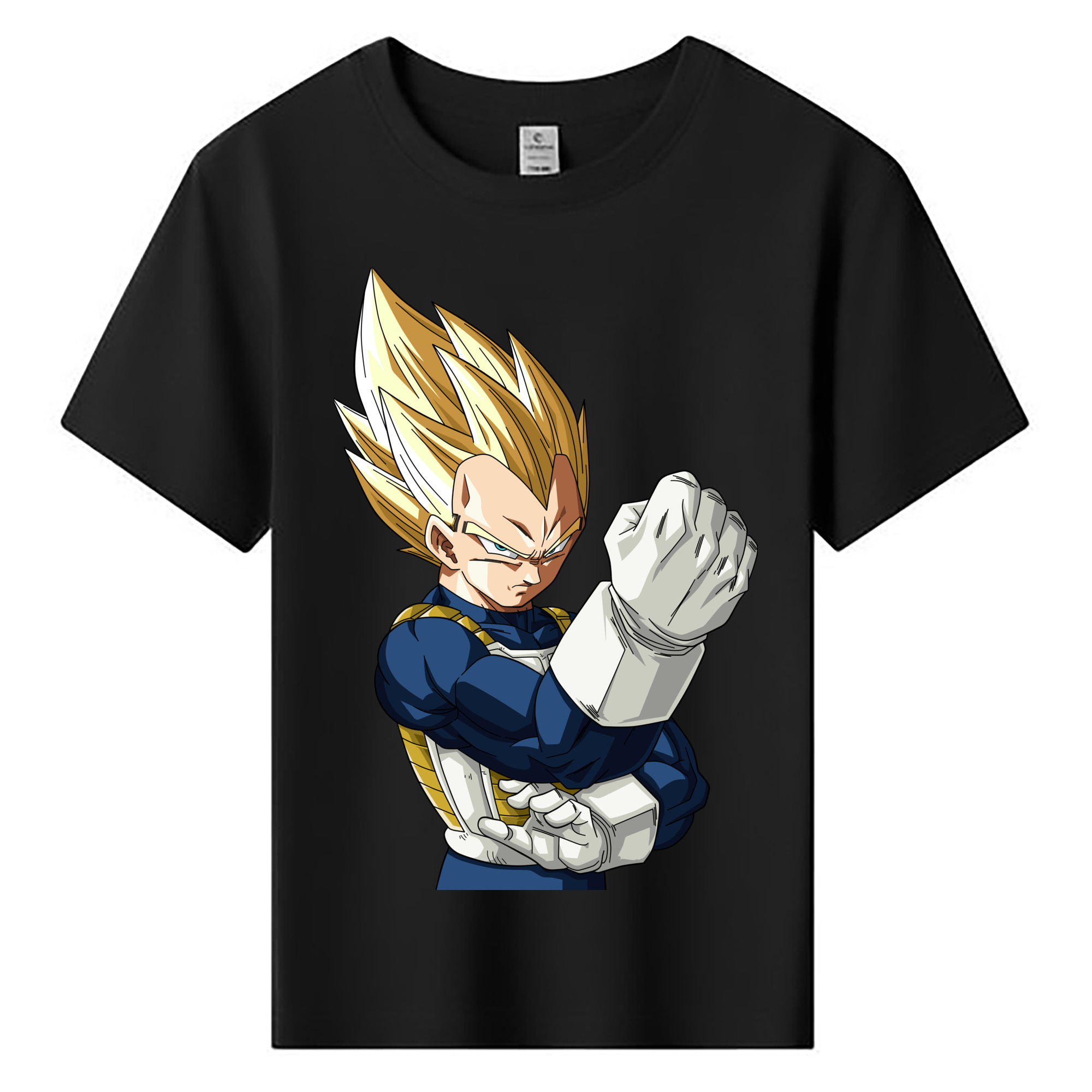 （画像用） ドラゴンボール ベジータ四世（Bejīta Yonsei）DRAGON BALL Vegeta IV 綿100％キッズTシャツ（フロントプリント）