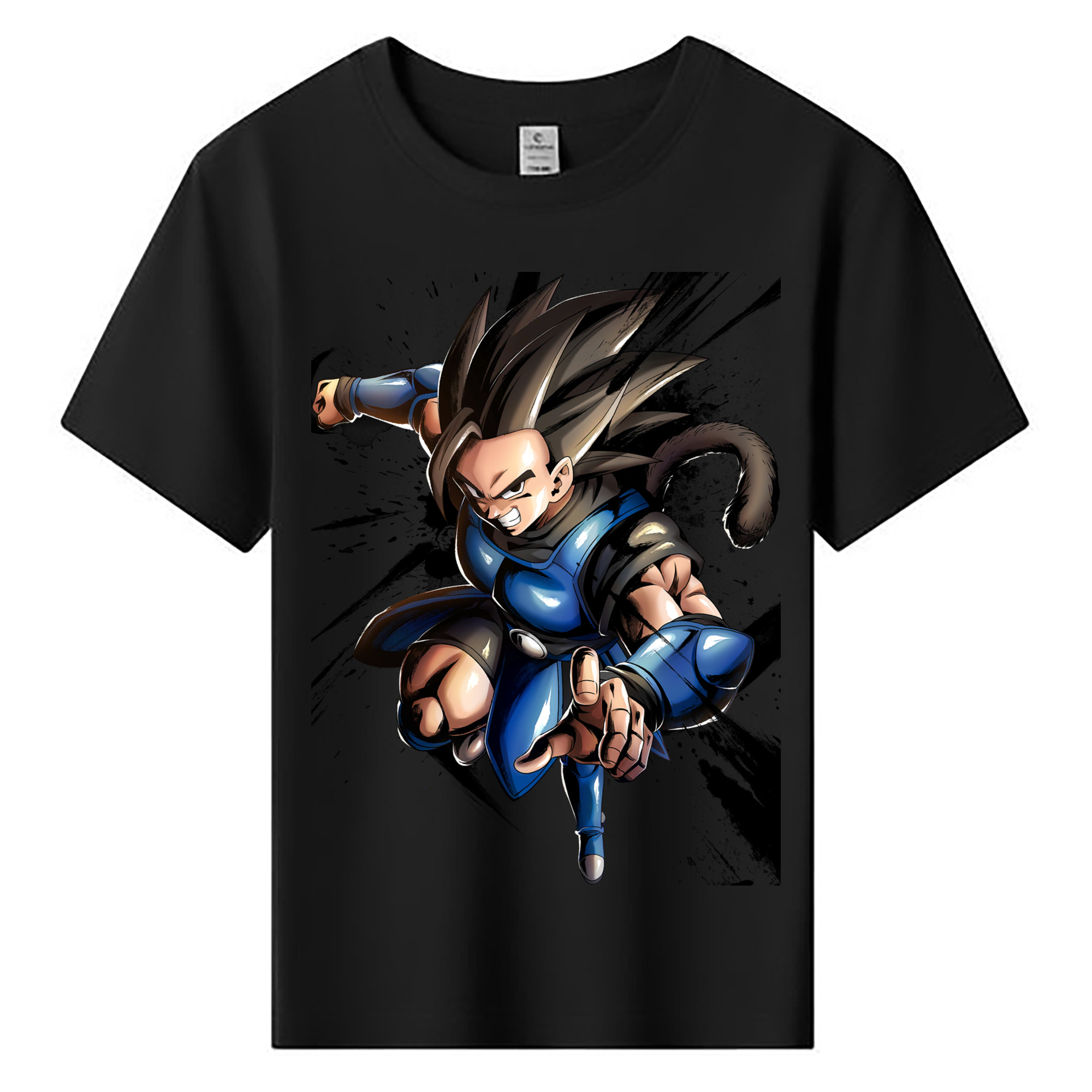 ドラゴンボール ベジータ四世（Bejīta Yonsei）DRAGON BALL Vegeta IV 綿100％キッズTシャツ（フロントプリント）