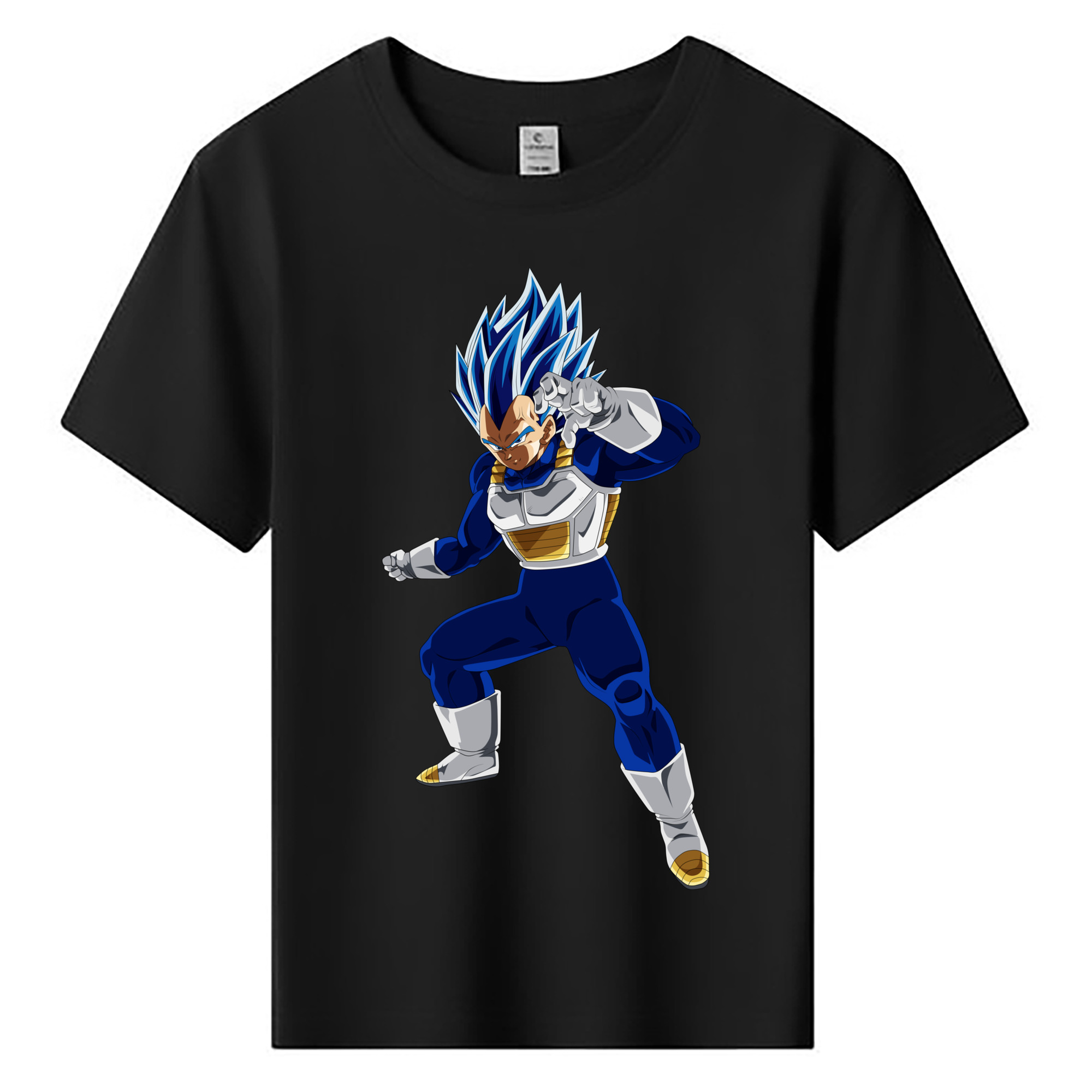 （画像用） ドラゴンボール ベジータ四世（Bejīta Yonsei）DRAGON BALL Vegeta IV 綿100％キッズTシャツ（フロントプリント）