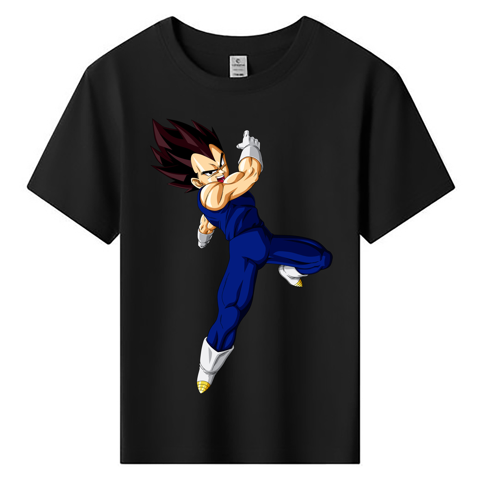 （画像用） ドラゴンボール ベジータ四世（Bejīta Yonsei）DRAGON BALL Vegeta IV 綿100％キッズTシャツ（フロントプリント）