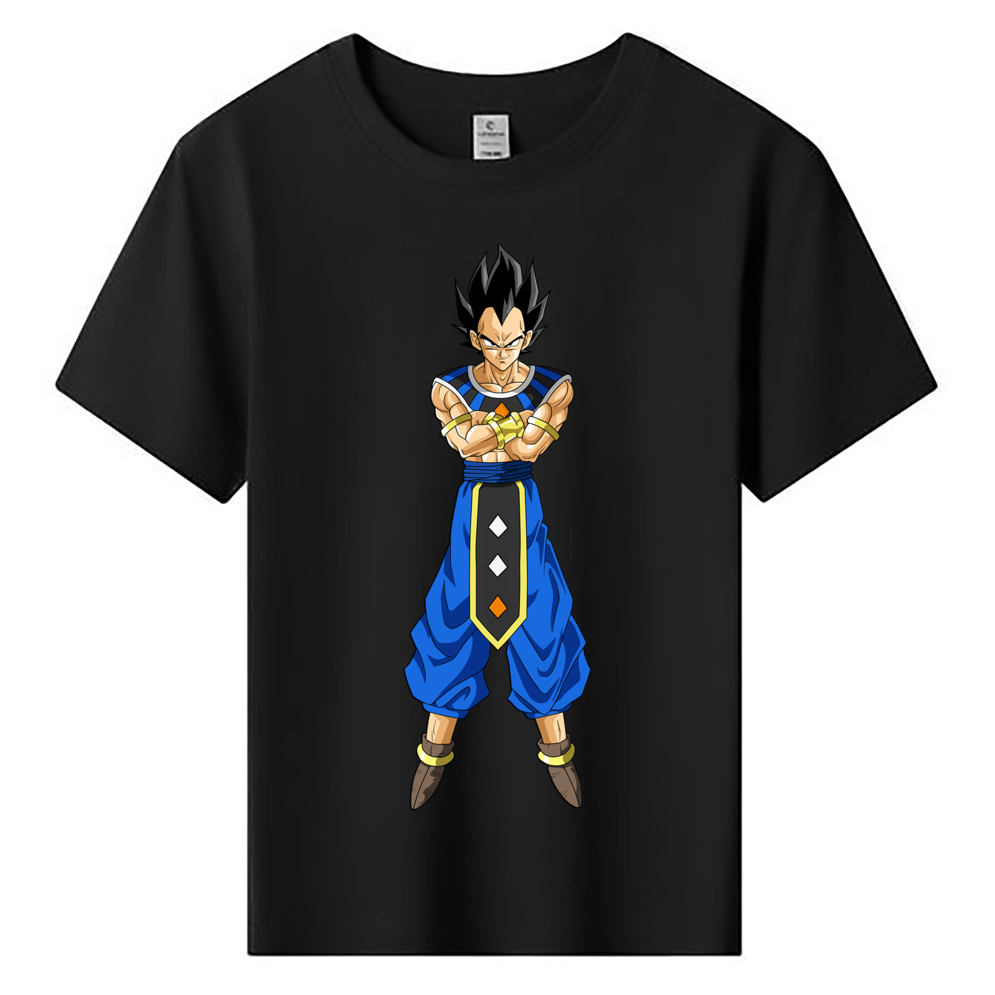 （画像用） ドラゴンボール ベジータ四世（Bejīta Yonsei）DRAGON BALL Vegeta IV 綿100％キッズTシャツ（フロントプリント）