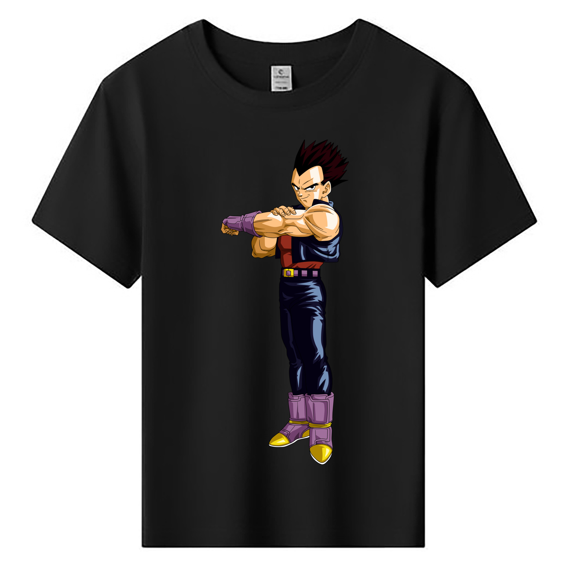 （画像用） ドラゴンボール ベジータ四世（Bejīta Yonsei）DRAGON BALL Vegeta IV 綿100％キッズTシャツ（フロントプリント）