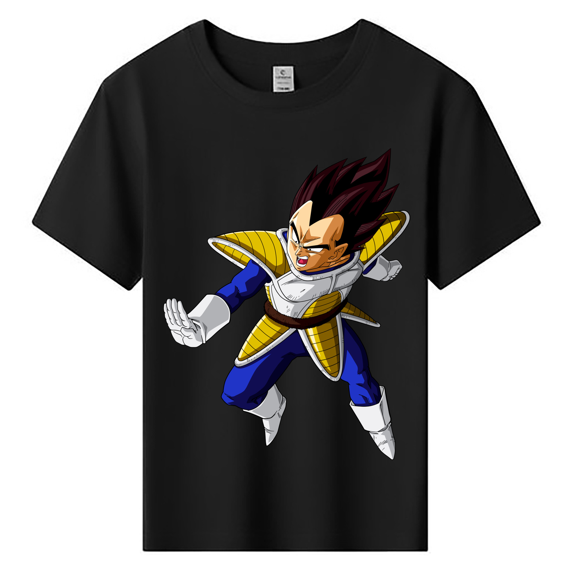（画像用） ドラゴンボール ベジータ四世（Bejīta Yonsei）DRAGON BALL Vegeta IV 綿100％キッズTシャツ（フロントプリント）