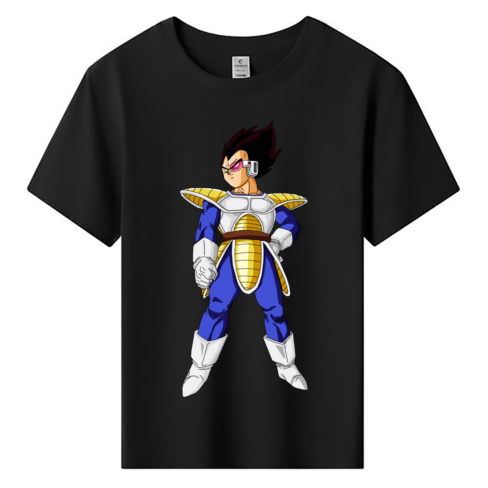 （画像用） ドラゴンボール ベジータ四世（Bejīta Yonsei）DRAGON BALL Vegeta IV 綿100％キッズTシャツ（フロントプリント）