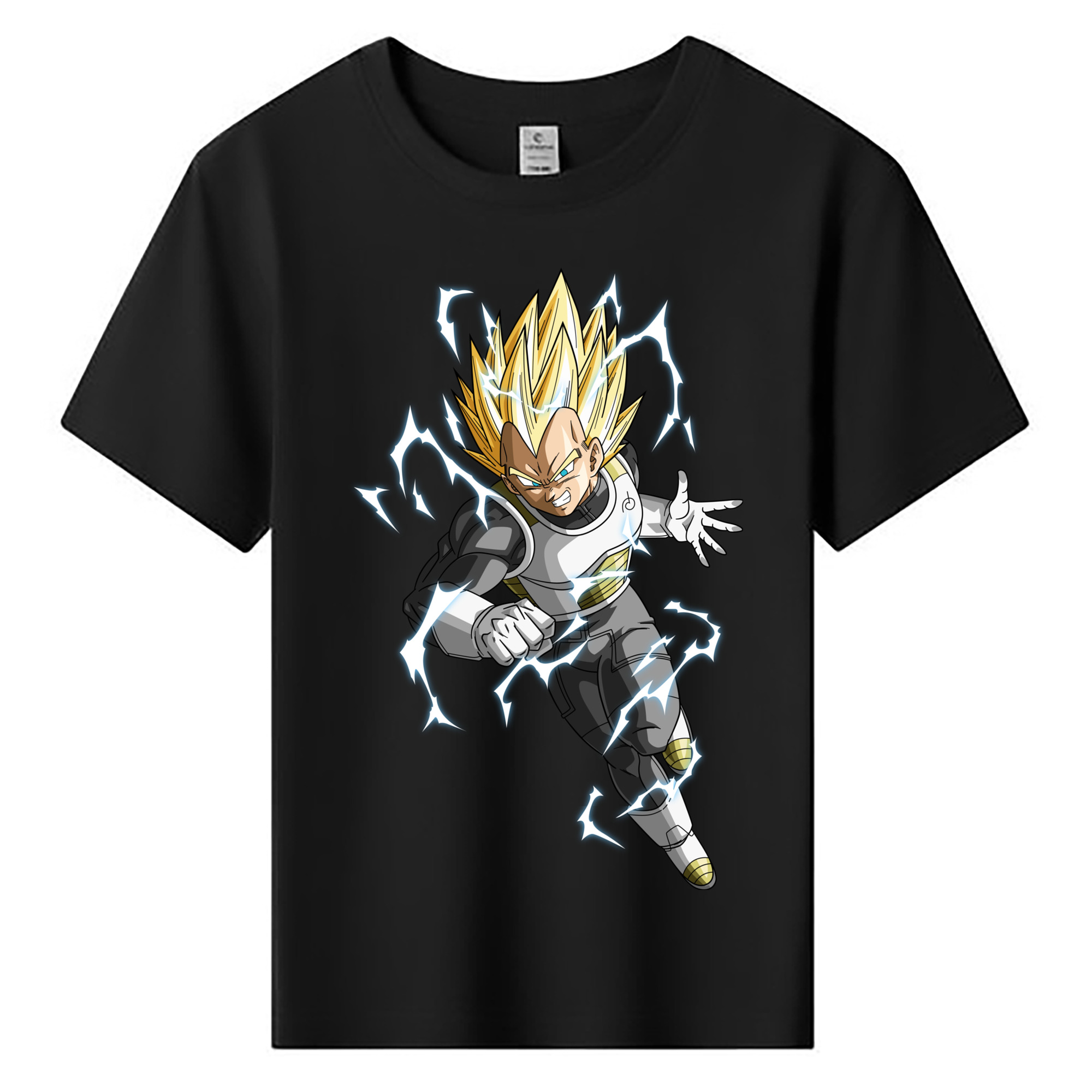 （画像用） ドラゴンボール ベジータ四世（Bejīta Yonsei）DRAGON BALL Vegeta IV 綿100％キッズTシャツ（フロントプリント）